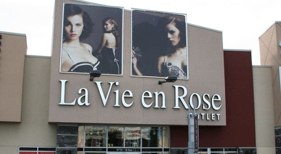 Exterior of a La Vie en Rose outlet store
