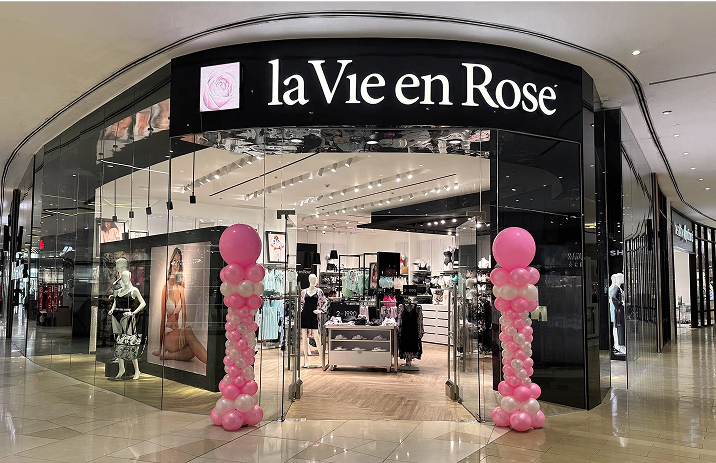 Exterior of a la Vie en Rose women’s lingerie and swimwear store in the Philippines