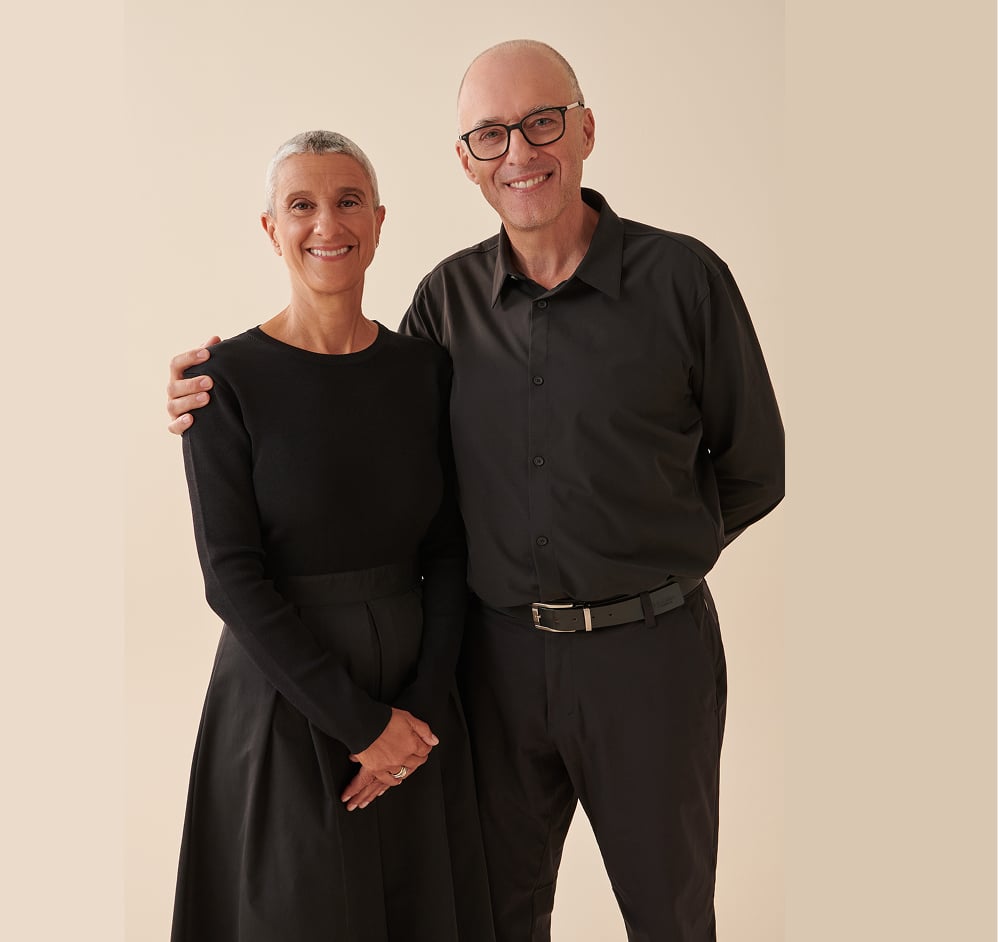François Roberge and his wife smiling