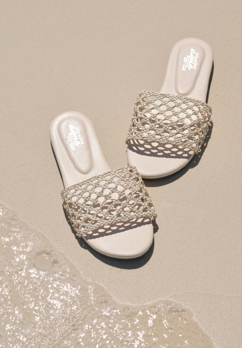 Beige beach sandals