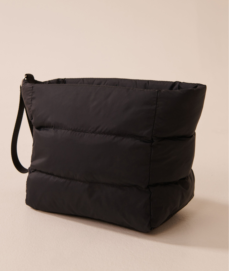 Black cosmetic bag