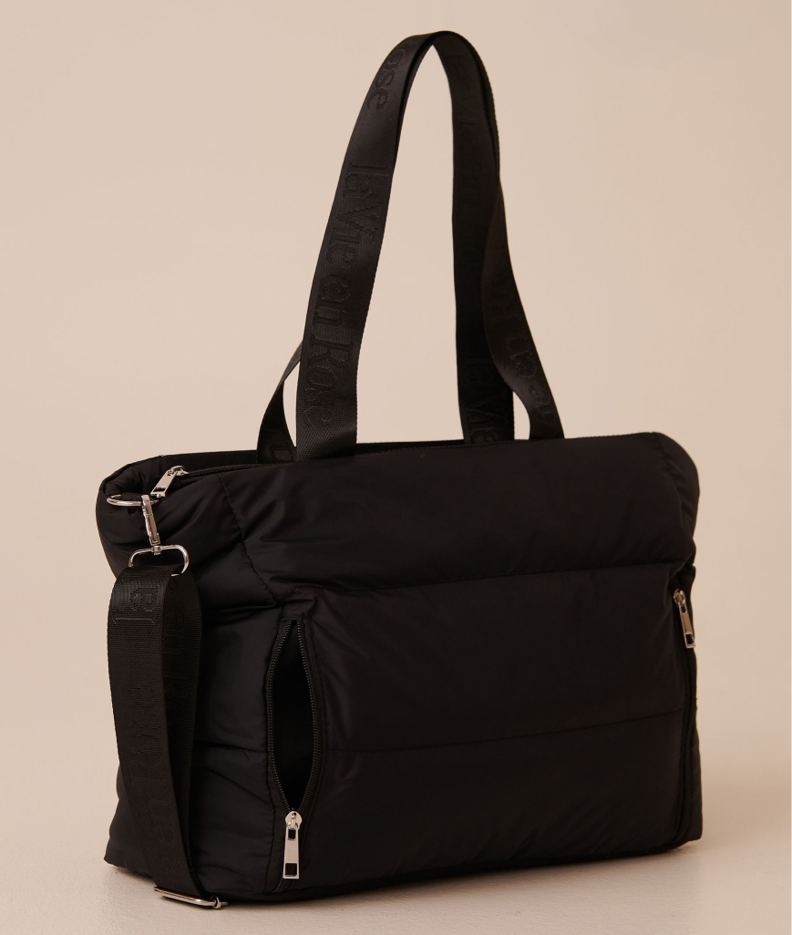Black tote bag