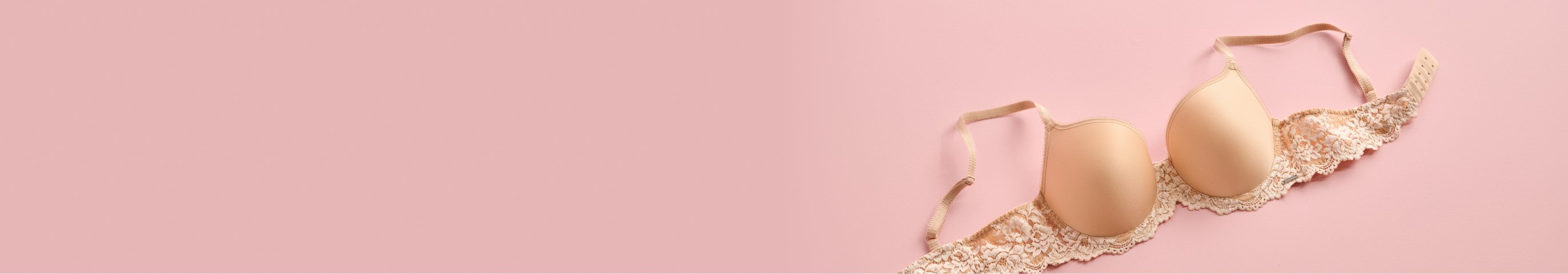 Beige contour bra laid flat