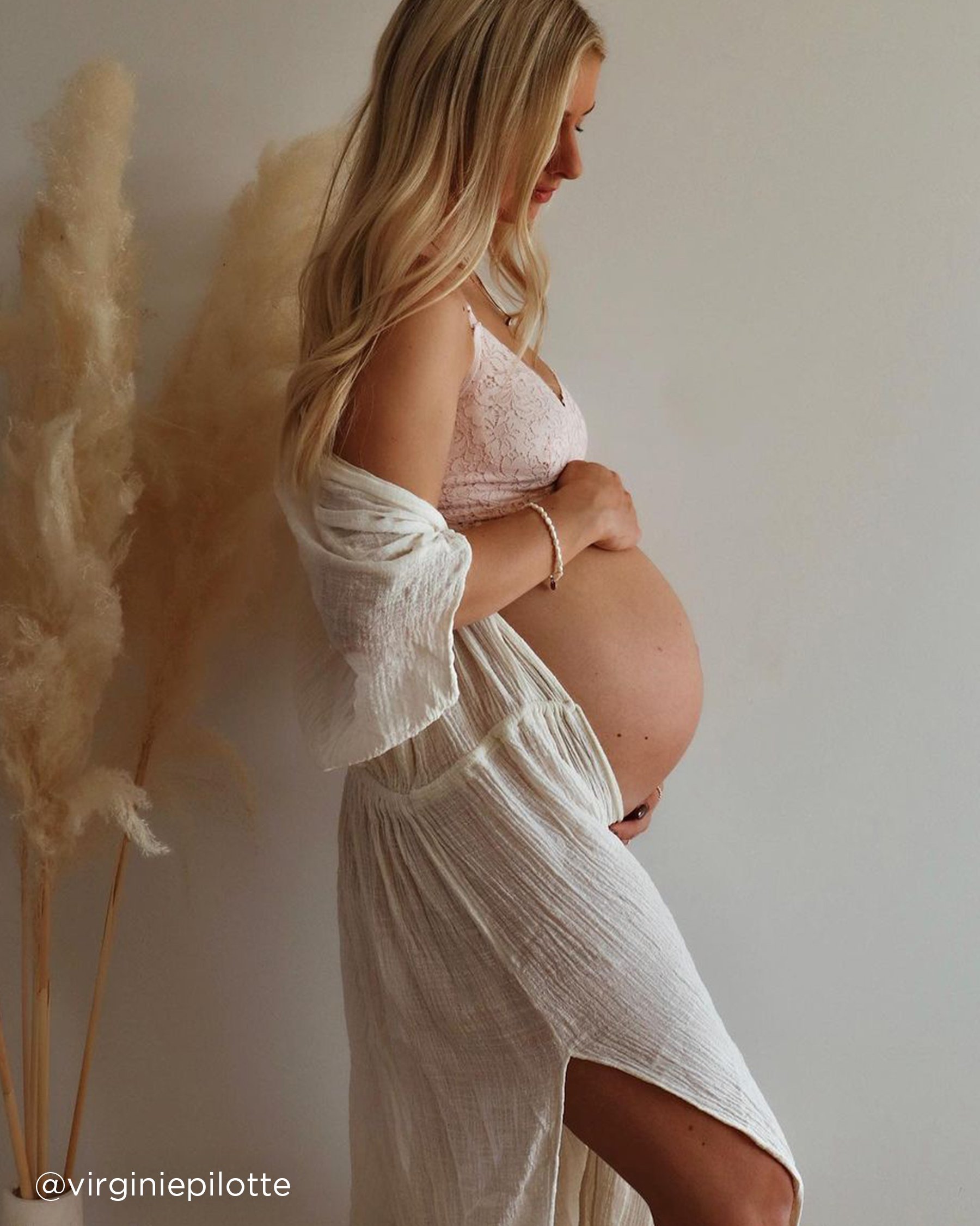 LA VIE EN ROSE Nursing Lace Bralette Light Pink 10100056 - View5