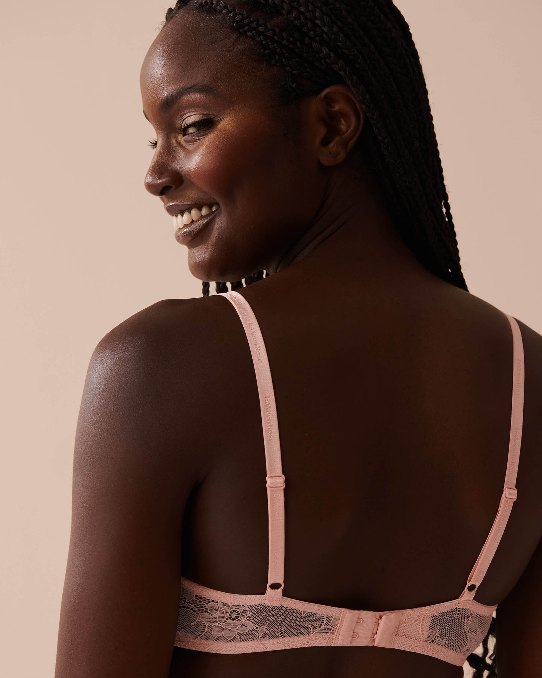 LA VIE EN ROSE Soutien-gorge doublure légère demi-buste Rose saumon 10200414 - View2