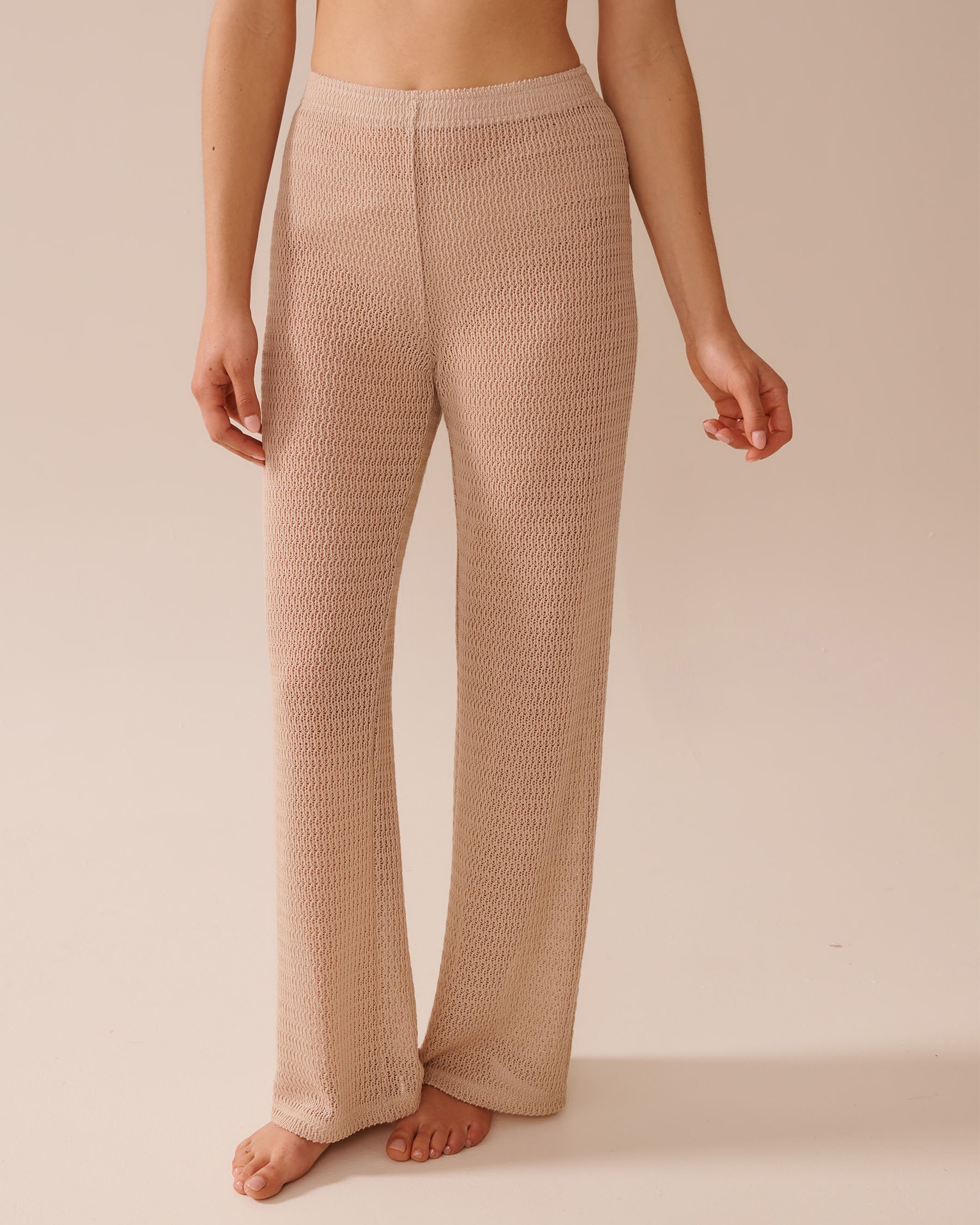 LA VIE EN ROSE AQUA Crochet Pants Warm Sand 80200074 - View1