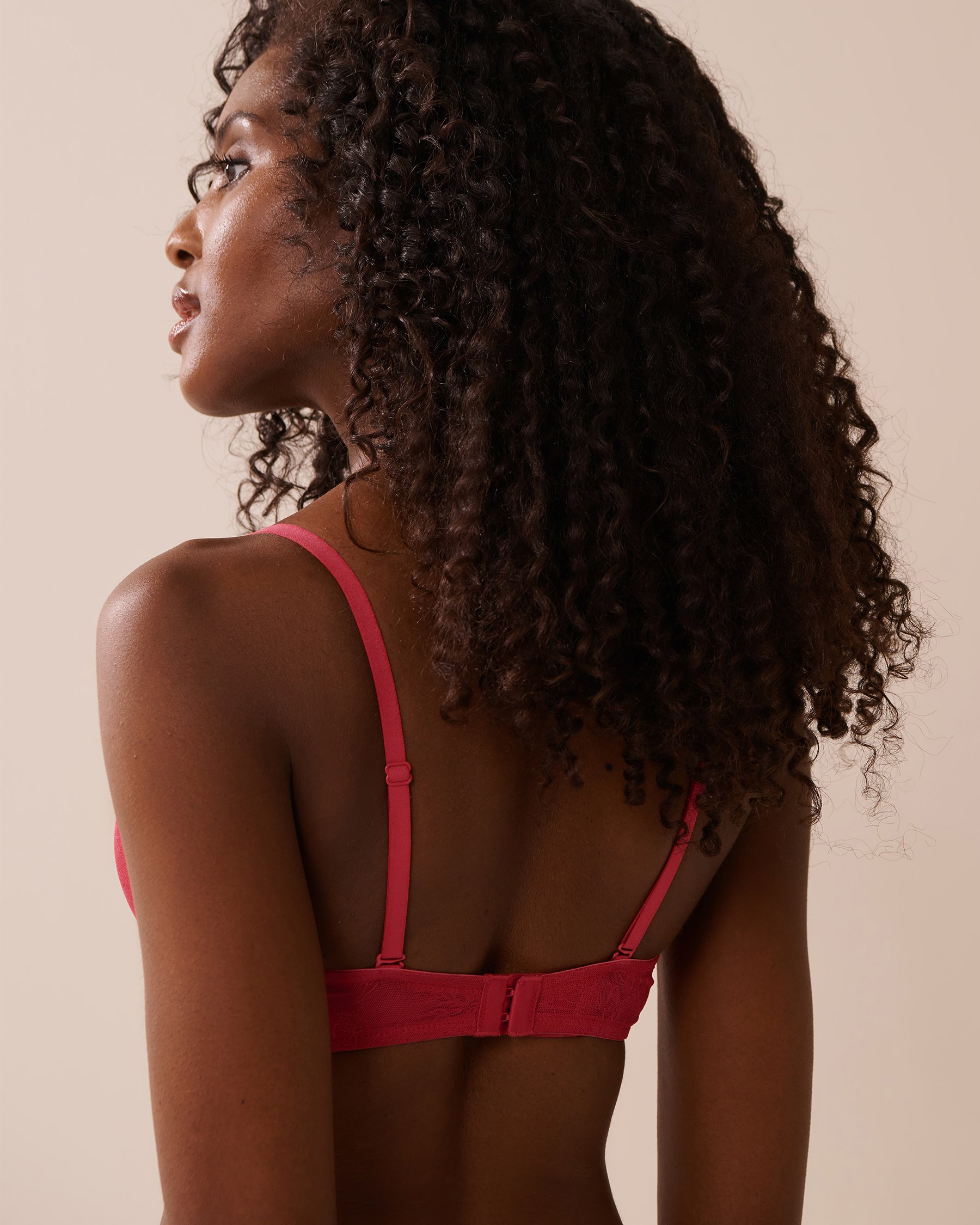 LA VIE EN ROSE Push-up Demi Bra Raspberry Pink 10300199 - View2