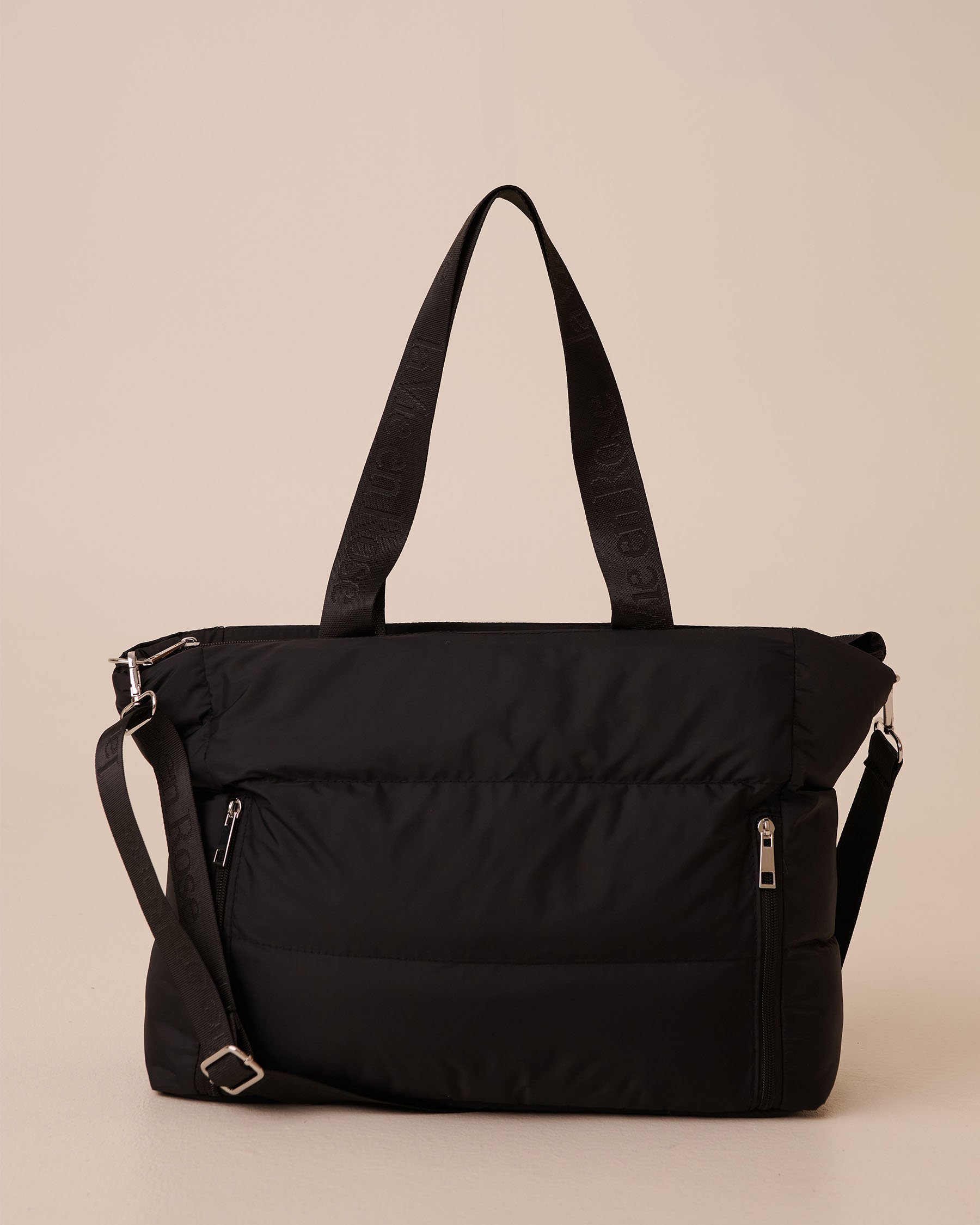 LA VIE EN ROSE Quilted Tote Bag Black 40700404 - View3