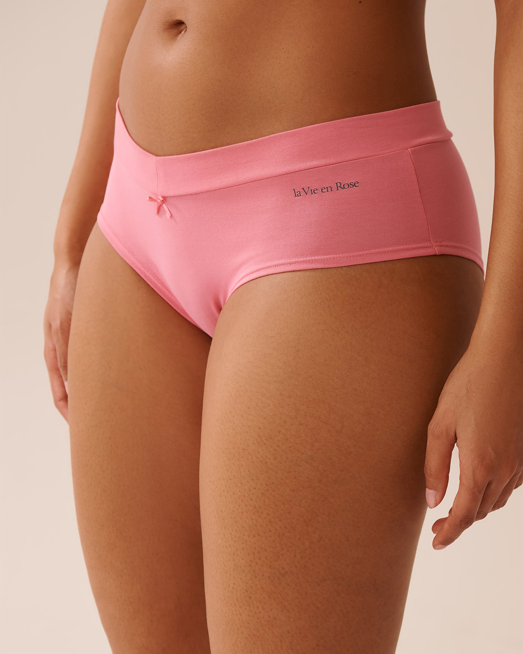LA VIE EN ROSE Cotton Hiphugger Panty Watermelon Pink 20100637 - View1
