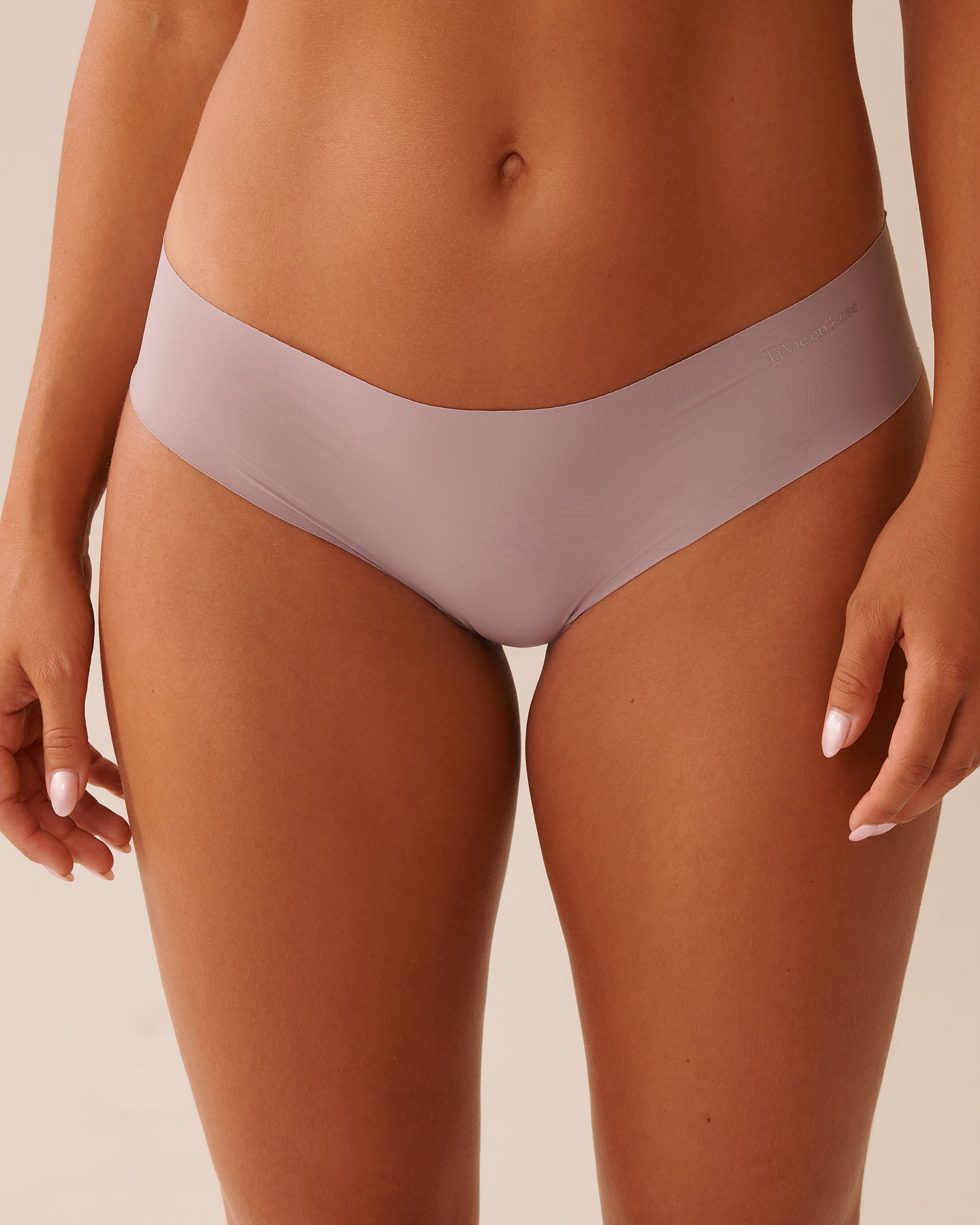 LA VIE EN ROSE Microfiber Invisible Cheeky Panty Pinkish Grey 20200657 - View1