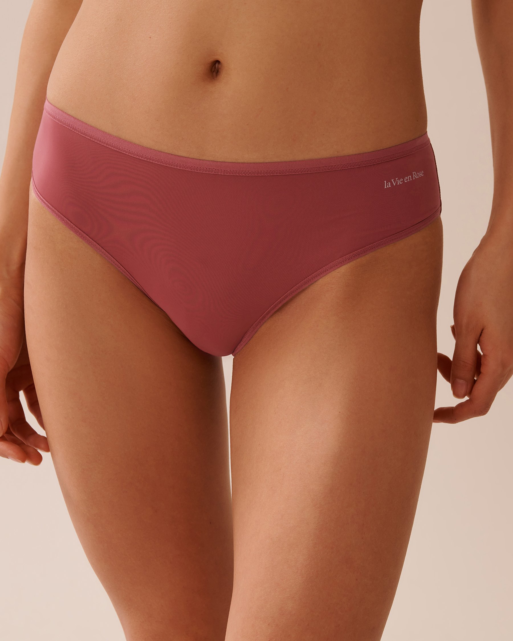 LA VIE EN ROSE Microfiber Sleek Back Bikini Panty Raspberry Red 20300426 - View1