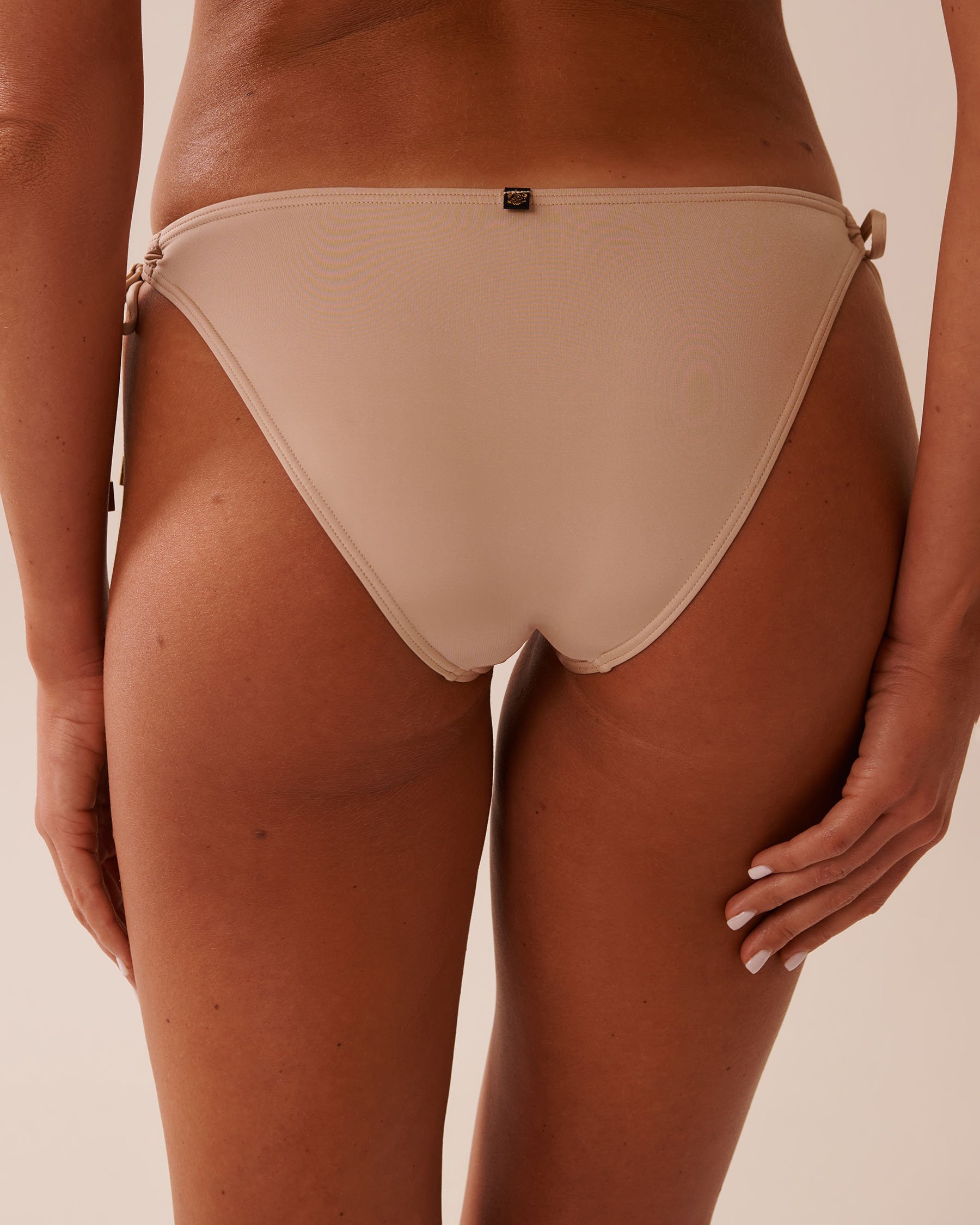 LA VIE EN ROSE AQUA WARM SAND Side Tie Brazilian Bikini Bottom Warm Sand 70300749 - View2