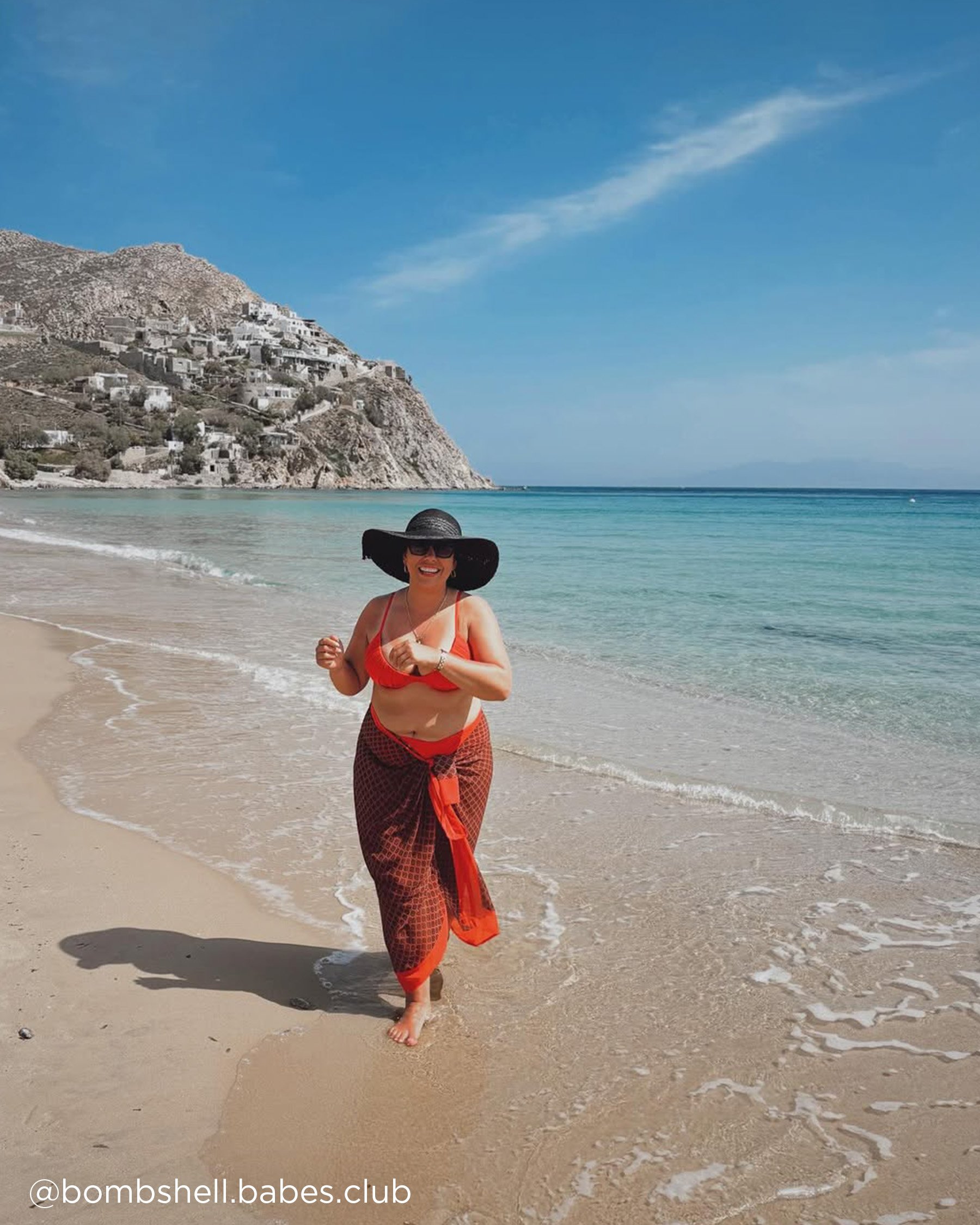 LA VIE EN ROSE AQUA HIBISCUS Recycled Fibers Pleated Push-up Bikini Top Hibiscus Red 70100750 - View4