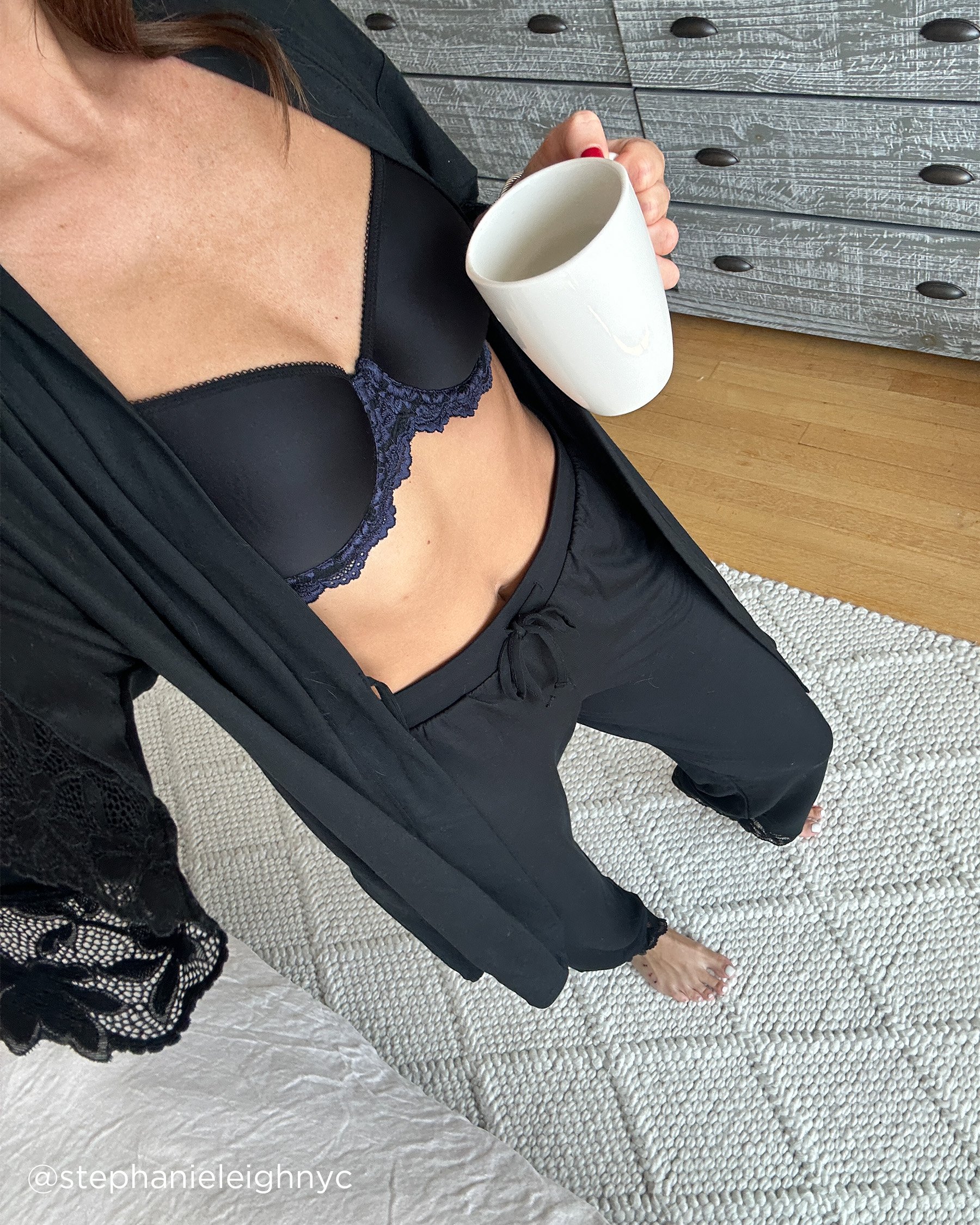 LA VIE EN ROSE Soutien-gorge doublure légère contour Noir 10200534 - Voir12