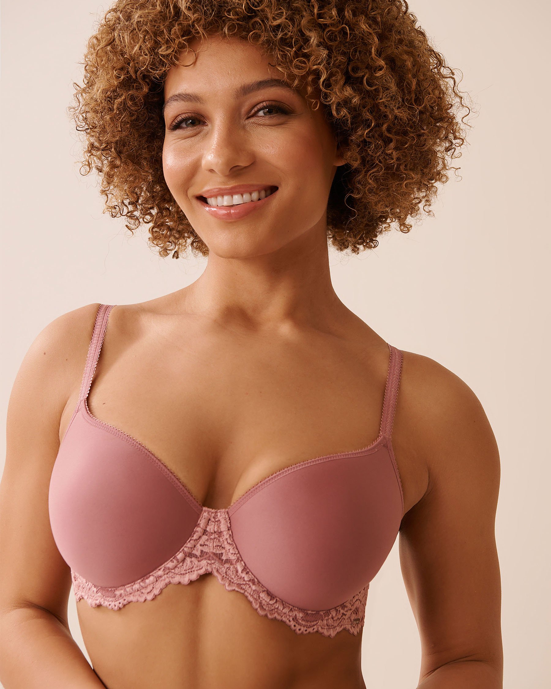 LA VIE EN ROSE Soutien-gorge doublure légère contour Rose champêtre 10200535 - Voir4