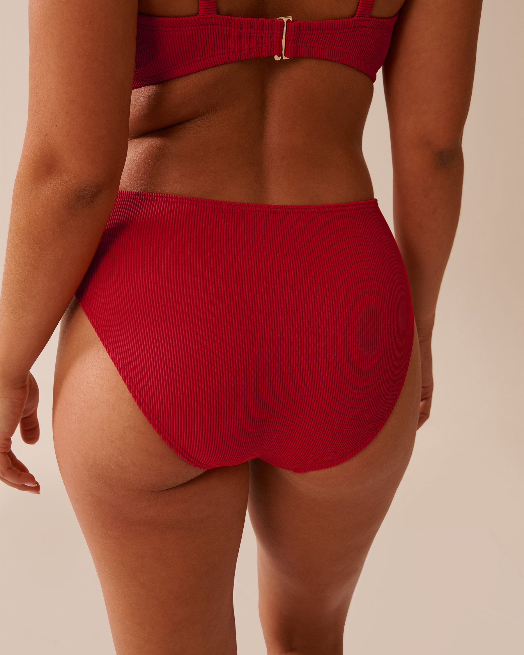 LA VIE EN ROSE AQUA Bas de bikini taille mi-haute JALAPEÑO RED Rouge jalapeño 70300788 - View2