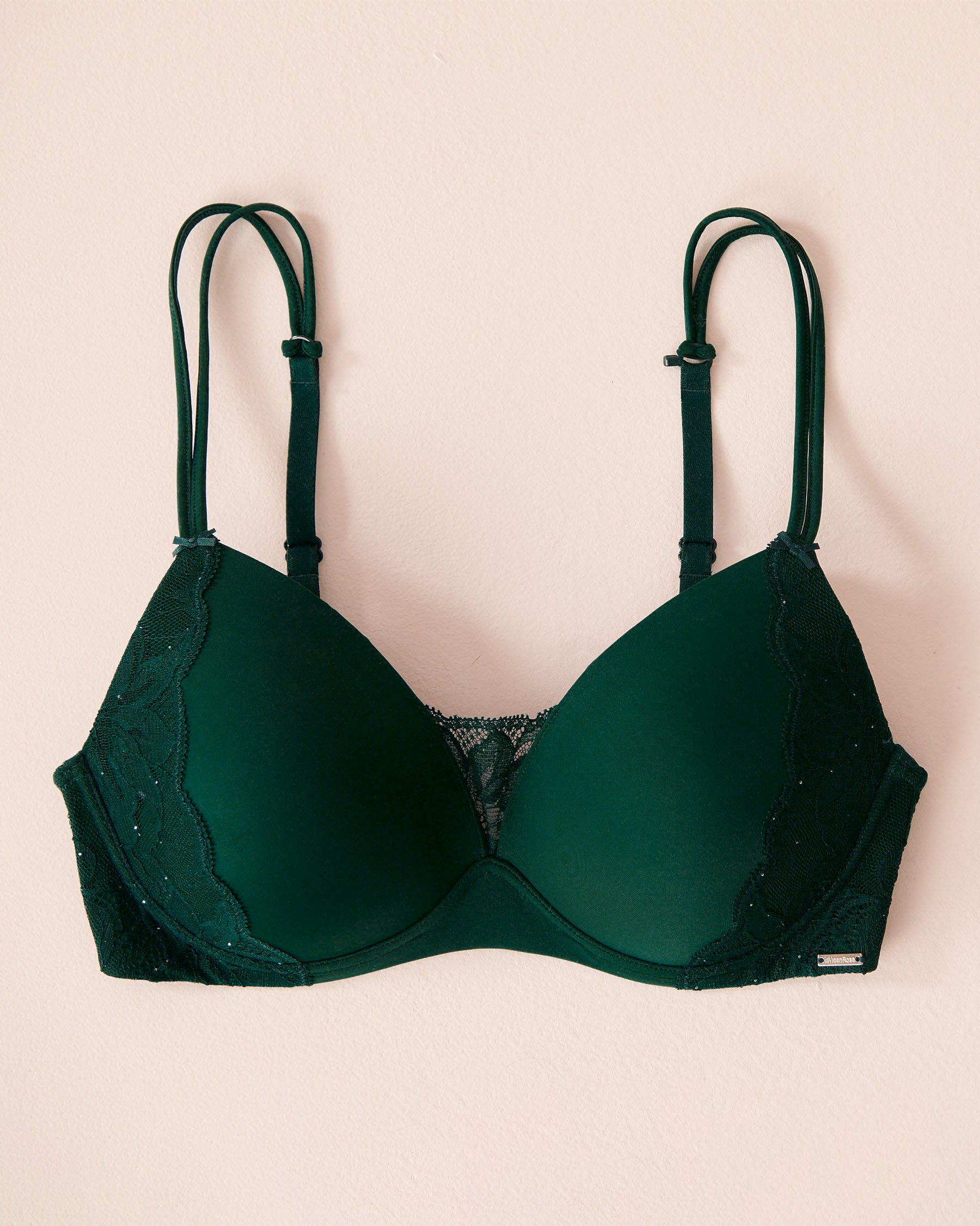 LA VIE EN ROSE Lightly Lined Wireless Mastectomy Bra Fir Green 10200556 - View1