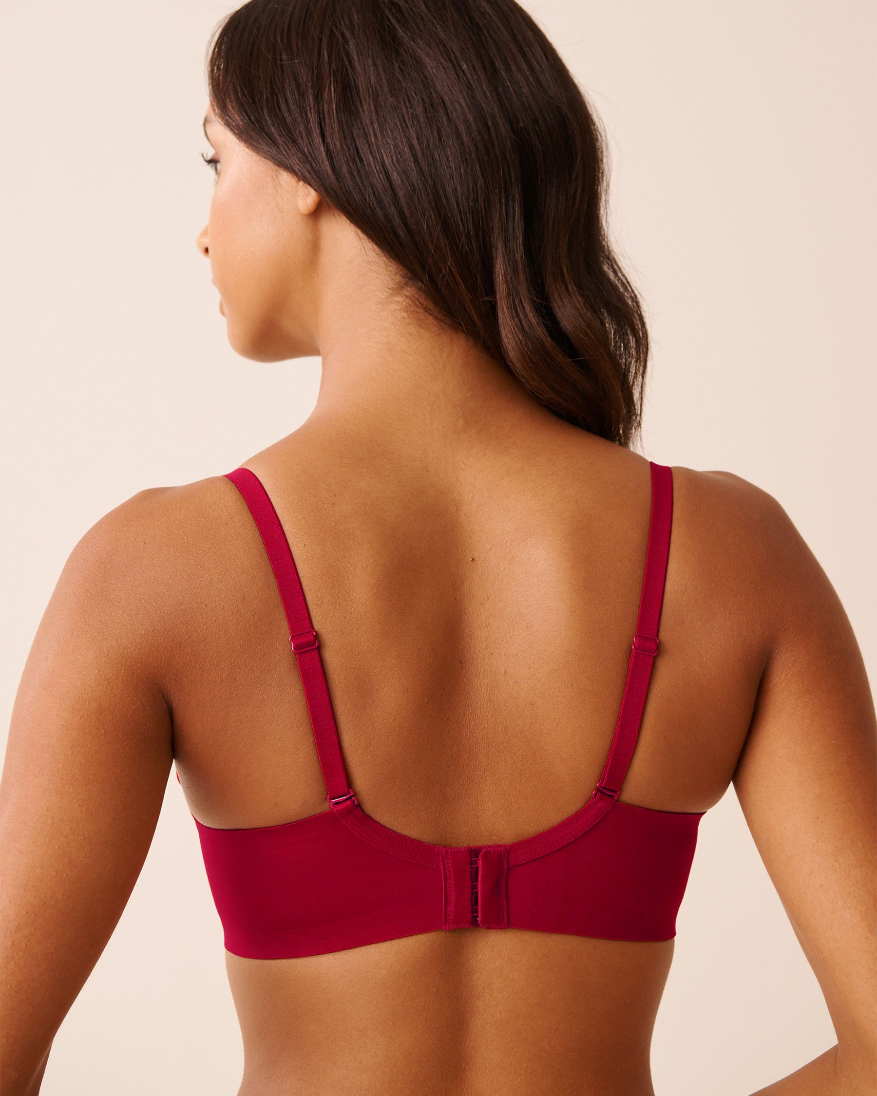 LA VIE EN ROSE Soutien-gorge push-up ondulé Rouge joyeux 10300221 - View2
