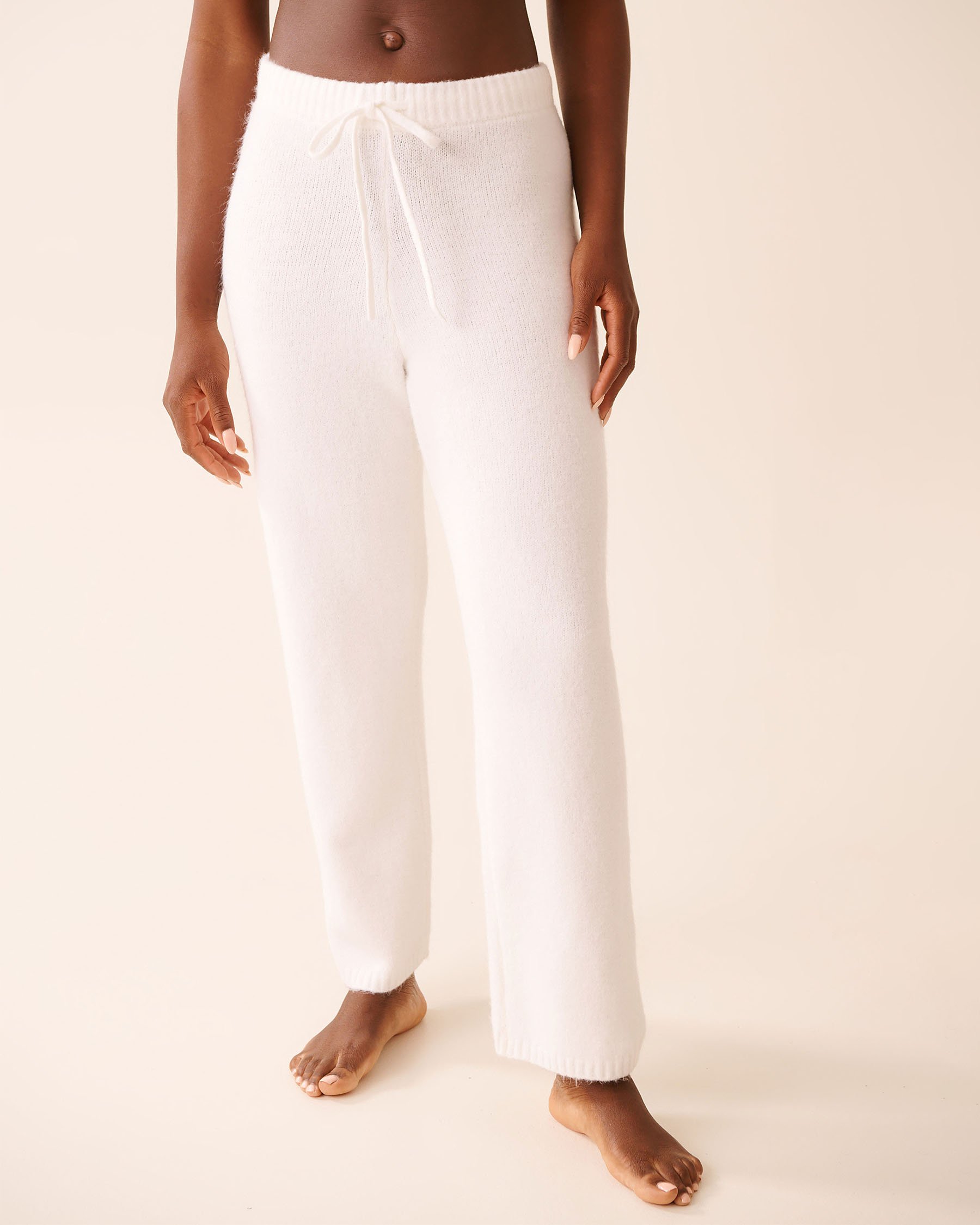 LA VIE EN ROSE Knit Pants White 50200106 - View1