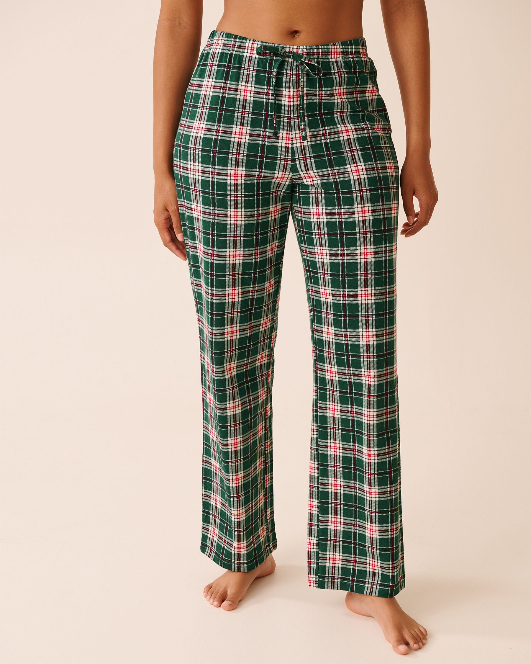 LA VIE EN ROSE Penguin Print Cotton PJ Set Green/Penguins 40400087 - View4