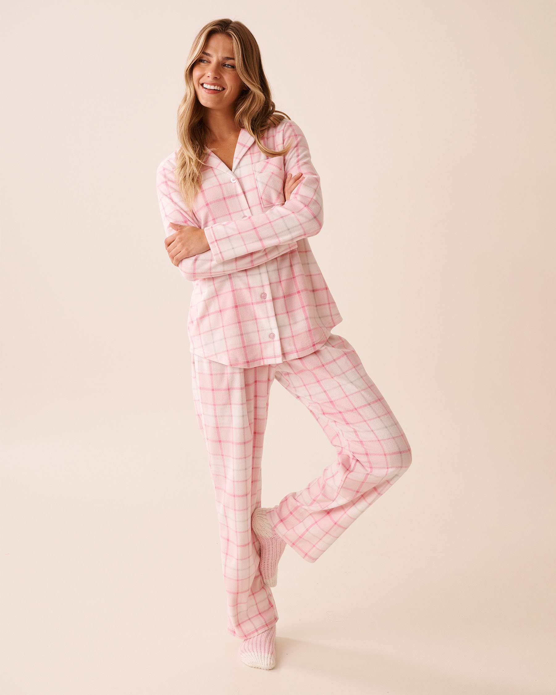 LA VIE EN ROSE Embroidered Cat Socks Pink/Cat 40700423 - View4