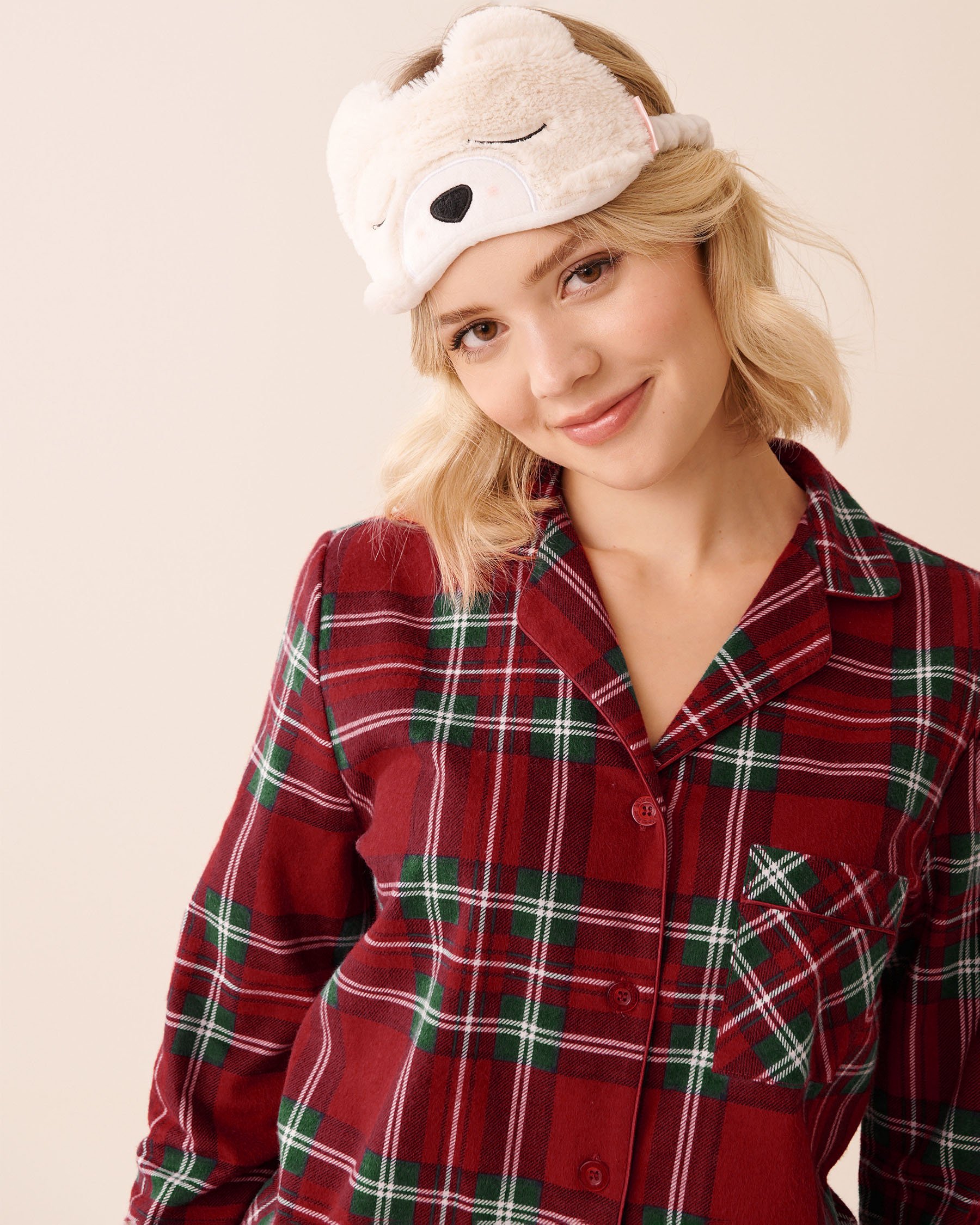 LA VIE EN ROSE Polar Bear Sleep Mask White/Polar Bear 40700432 - View1