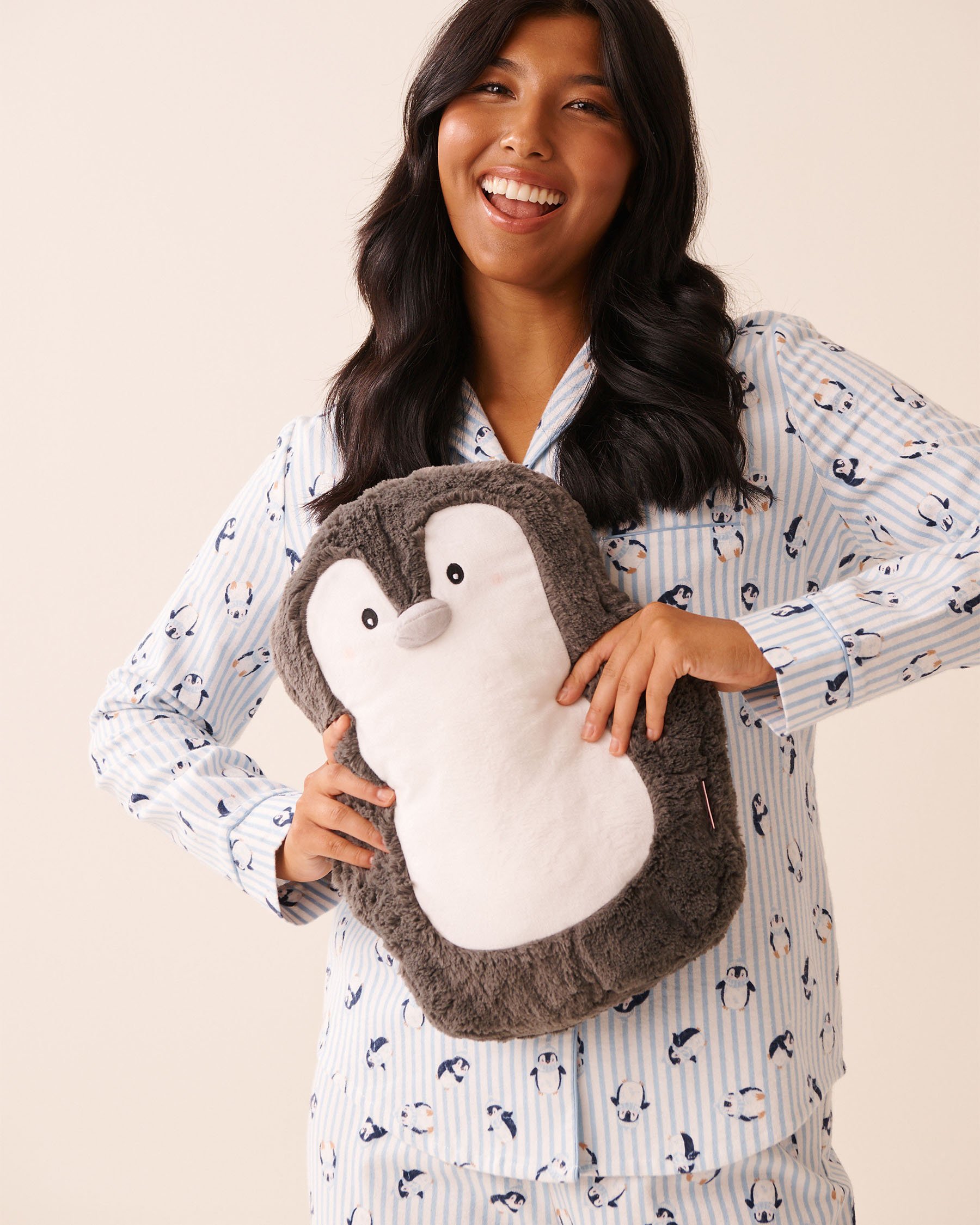 LA VIE EN ROSE Bouillotte pingouin Gris/Pingouin 40700433 - Voir3