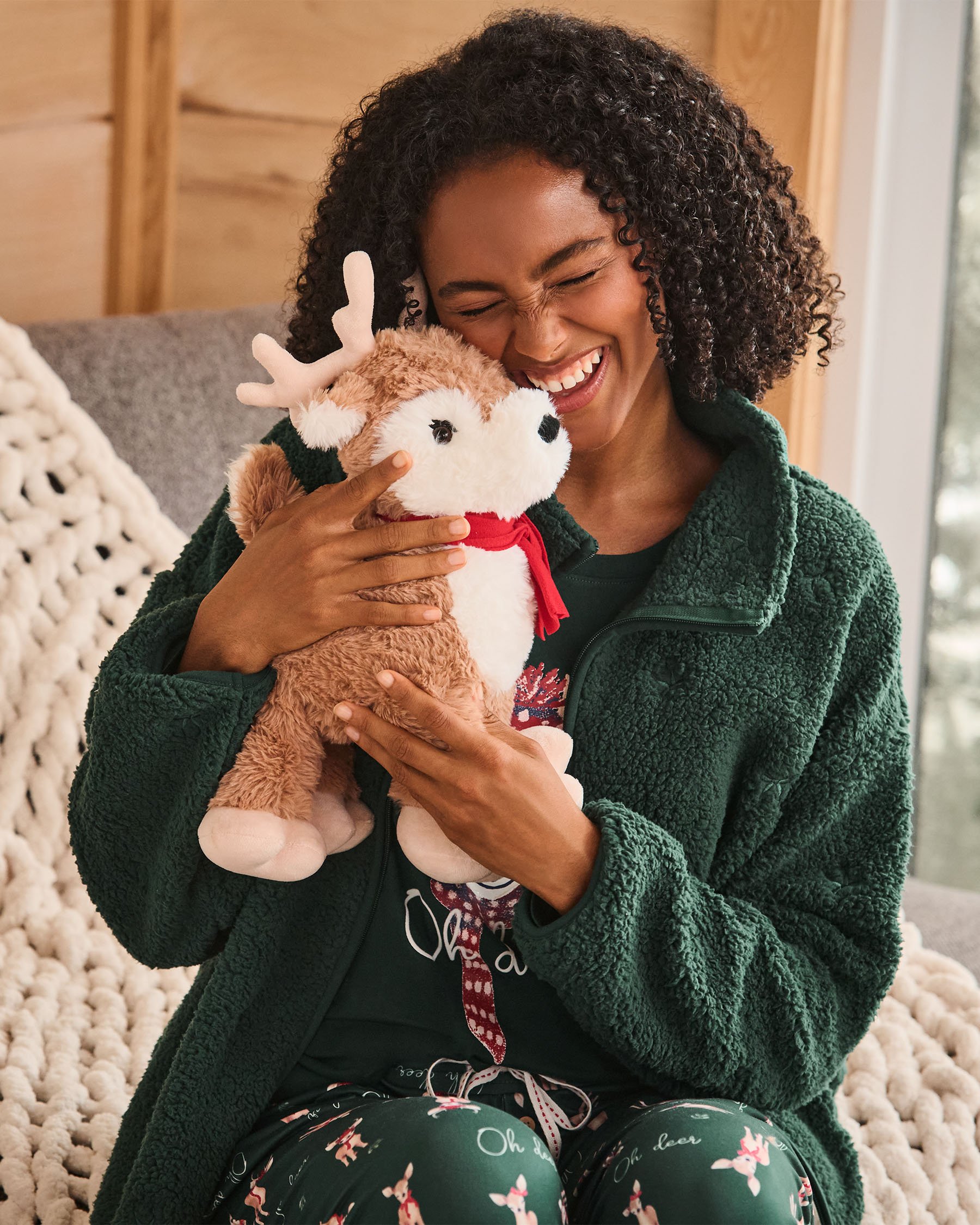 LA VIE EN ROSE Stuffed Deer Light Brown 40700436 - View1