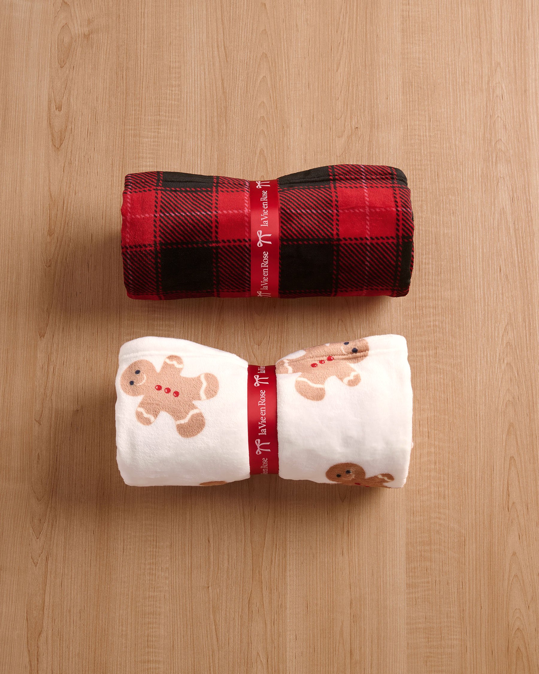 LA VIE EN ROSE Buffalo Plaid Soft Plush Blanket Buffalo Plaid 40700441 - View5