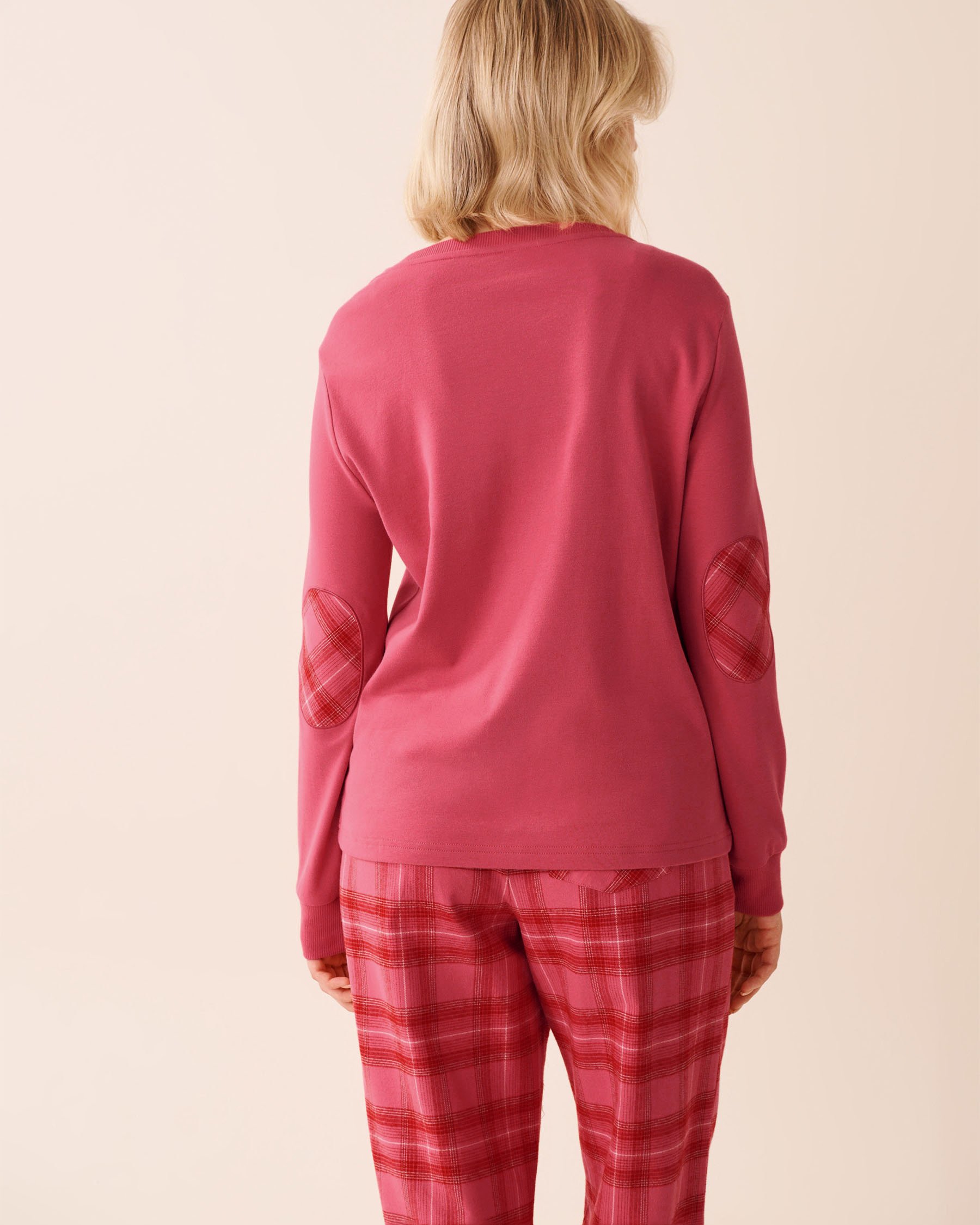 LA VIE EN ROSE Chandail Comfort & Joy en interlock Rouge cerise 40100788 - View2