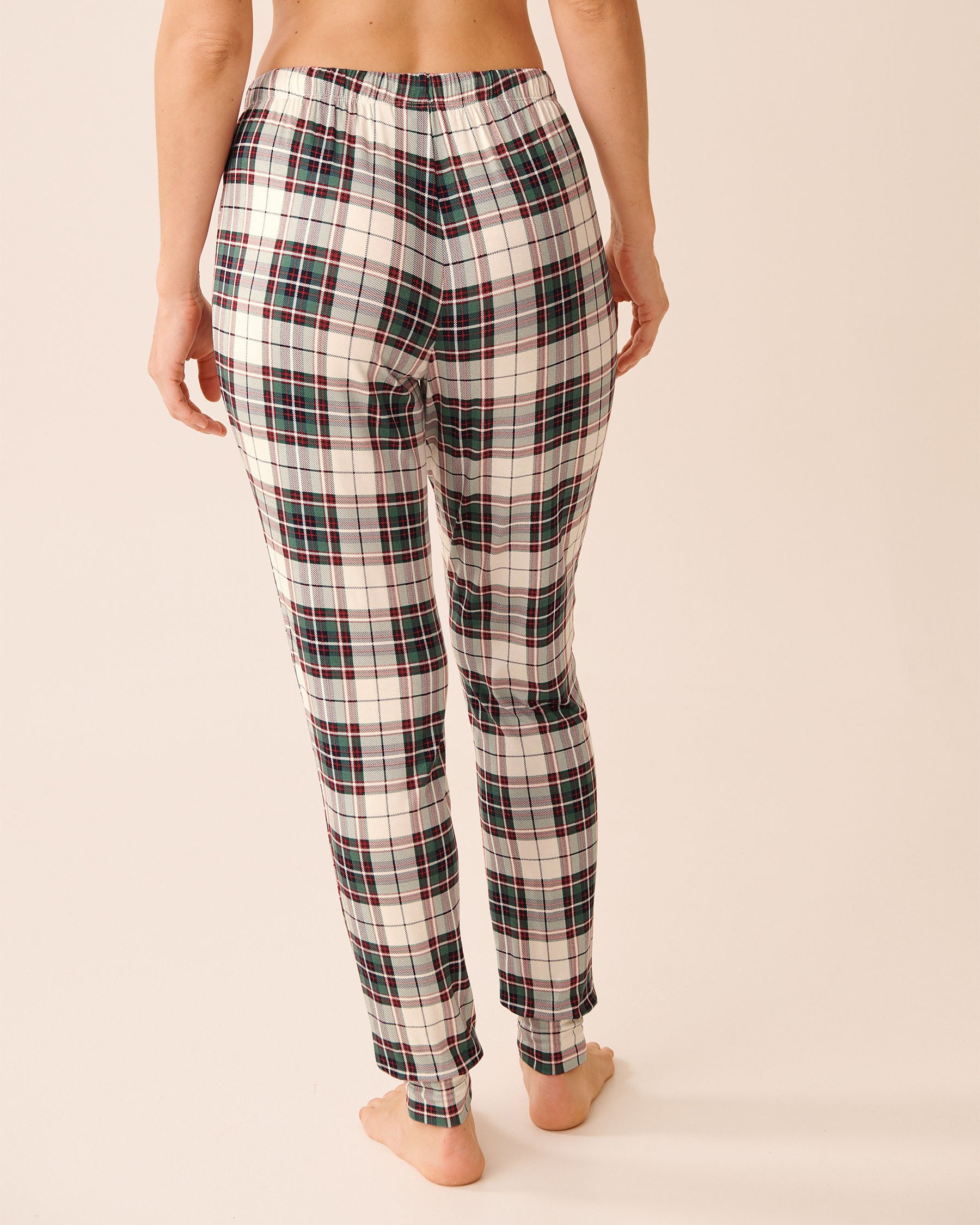 LA VIE EN ROSE Dog Print Long Sleeve PJ Set Green/Dogs 40400088 - View4