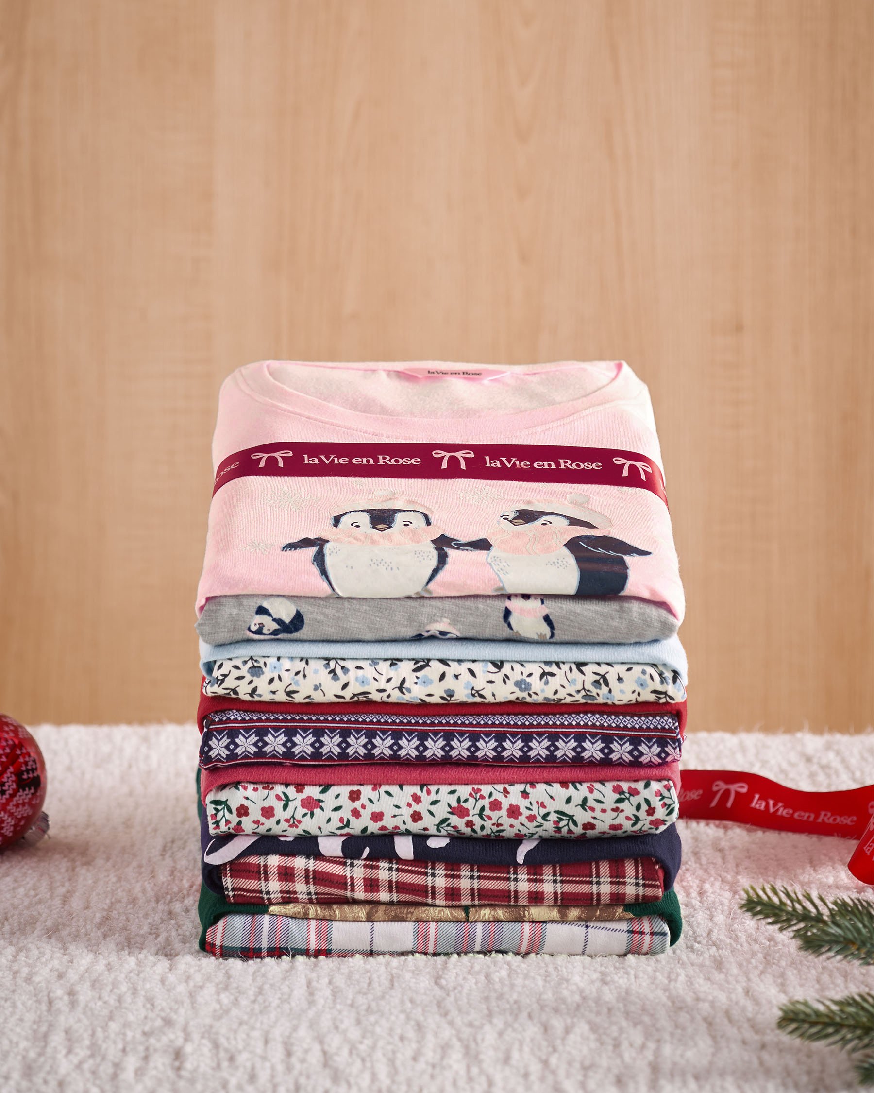 LA VIE EN ROSE Dog Print Long Sleeve PJ Set Green/Dogs 40400088 - View9