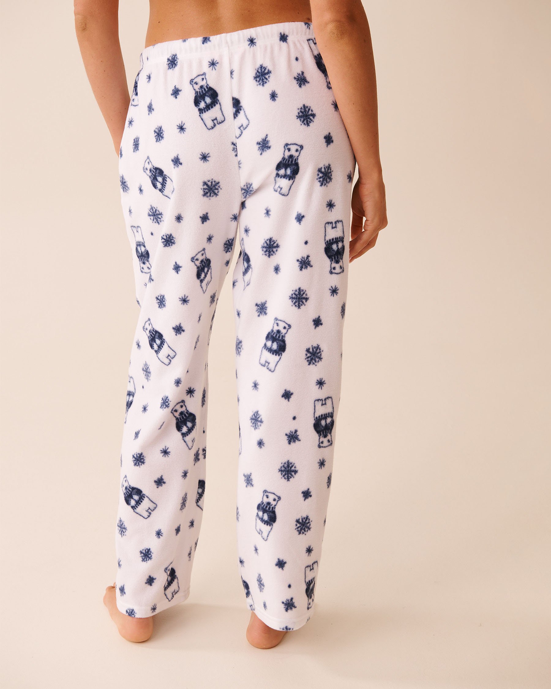 LA VIE EN ROSE Ensemble pyjama en polaire imprimé ours polaire Blanc/Ours polaires 40400090 - Voir5
