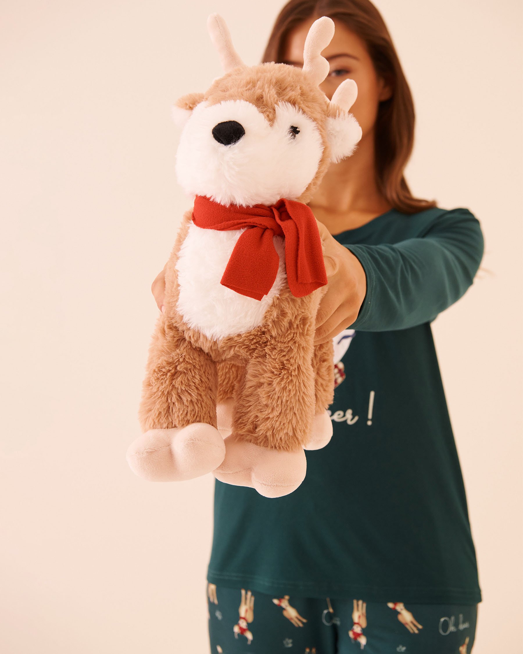 LA VIE EN ROSE Stuffed Deer Light Brown 40700436 - View2