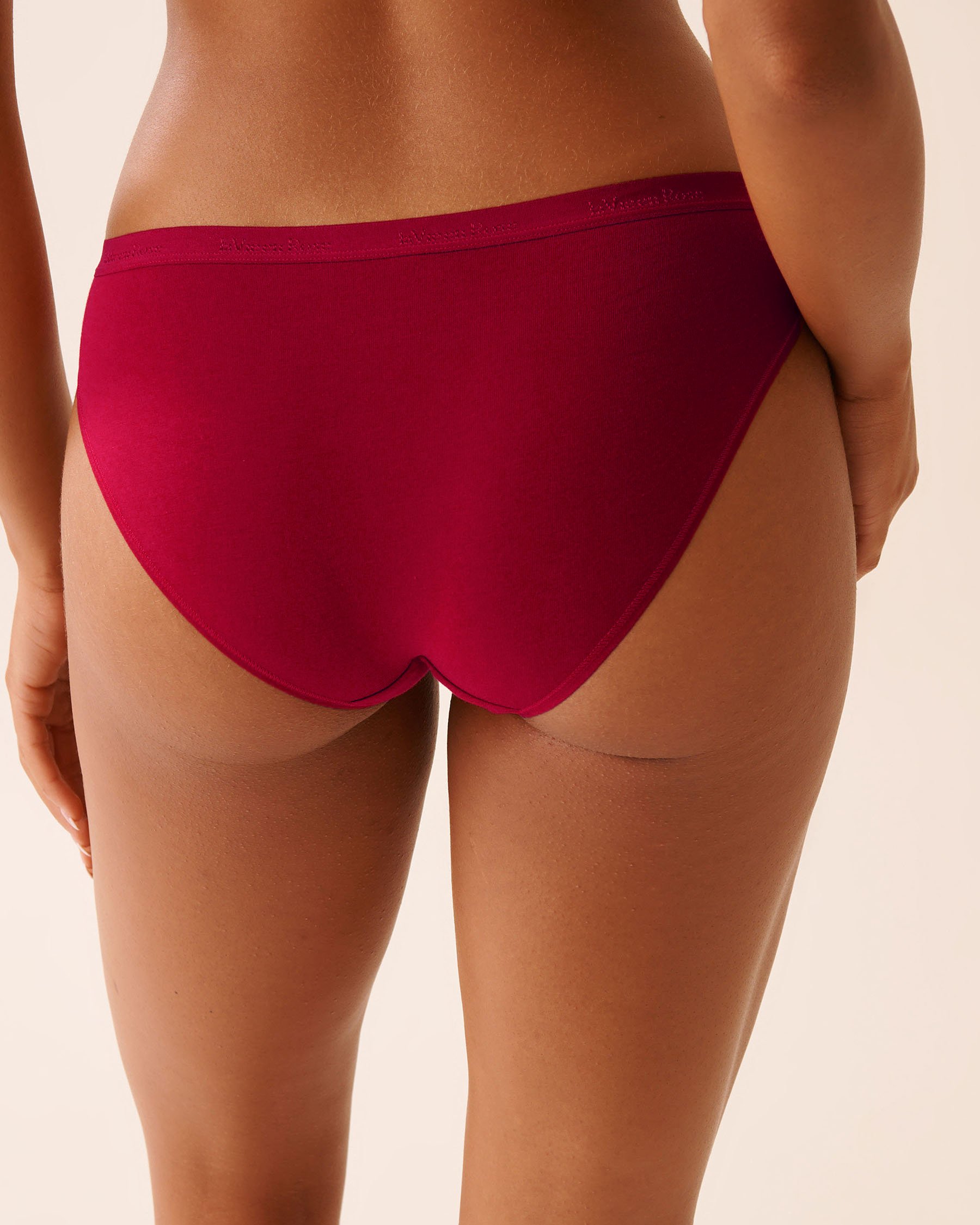LA VIE EN ROSE Cotton Bikini Panty Merry Red 20100673 - View2