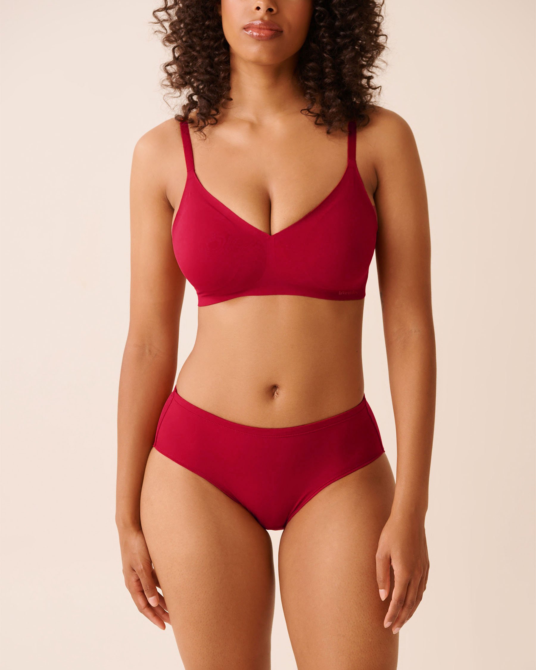 LA VIE EN ROSE Super Absorbency Hiphugger Period Panty Merry Red 20400029 - View1