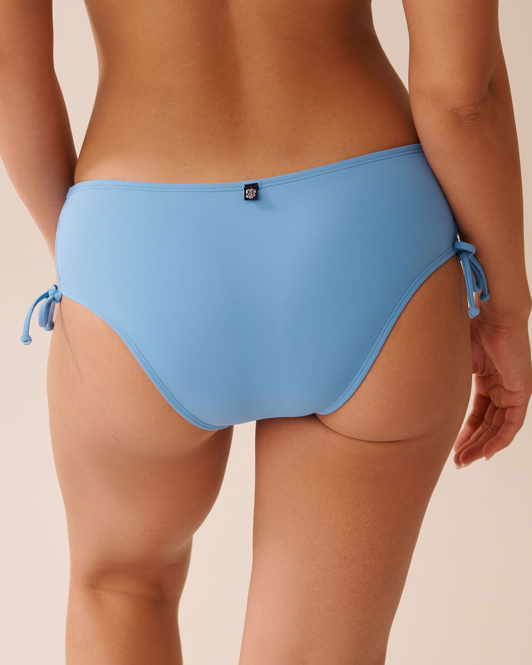 LA VIE EN ROSE AQUA SERENE BLUE Side Tie Brazilian Bikini Bottom Serene Blue 70300799 - View4