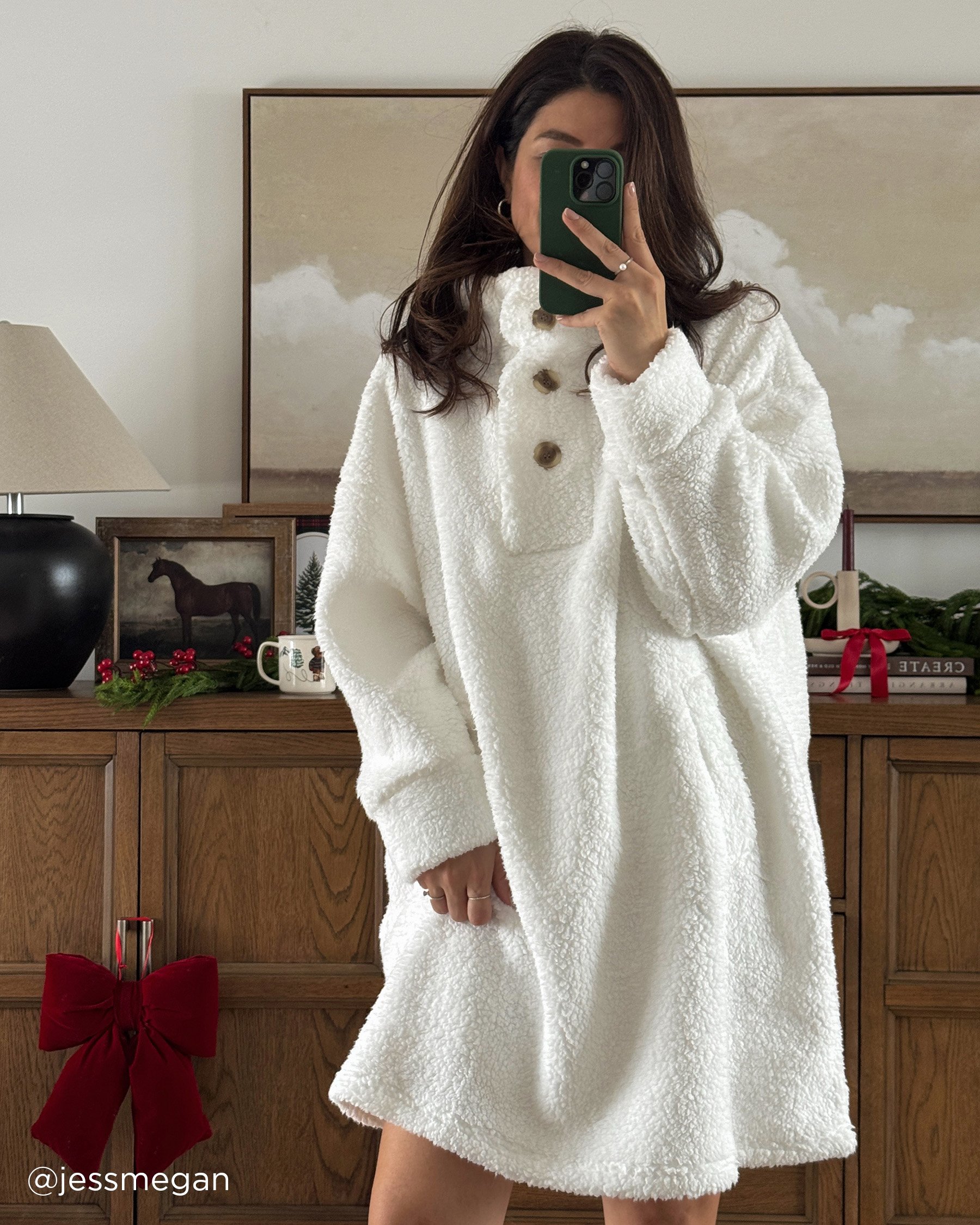 LA VIE EN ROSE Oversized Button-up Sweatshirt Snow White 40700438 - View4