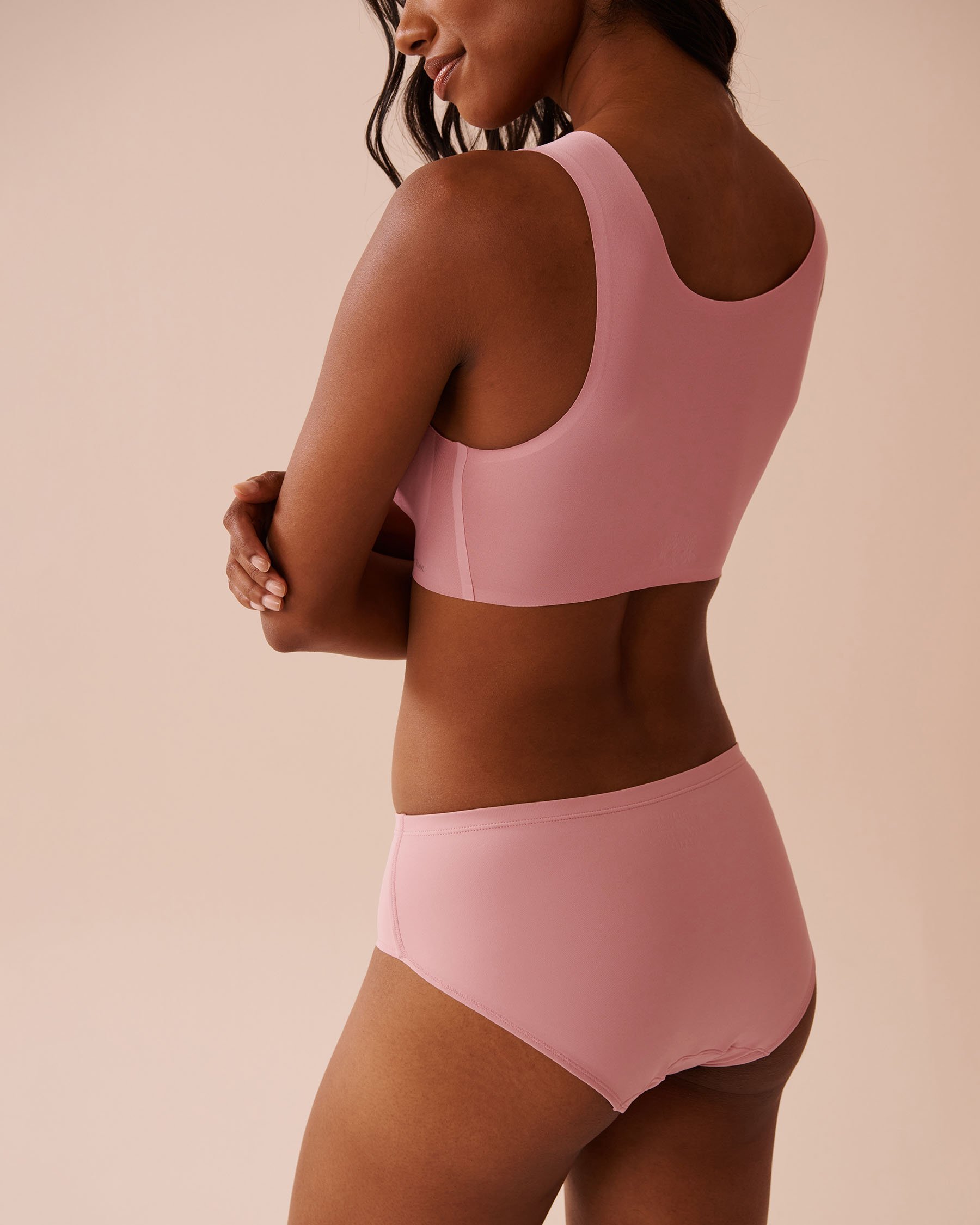 LA VIE EN ROSE Super Absorbency Hiphugger Period Panty Old Pink 20400015 - View2