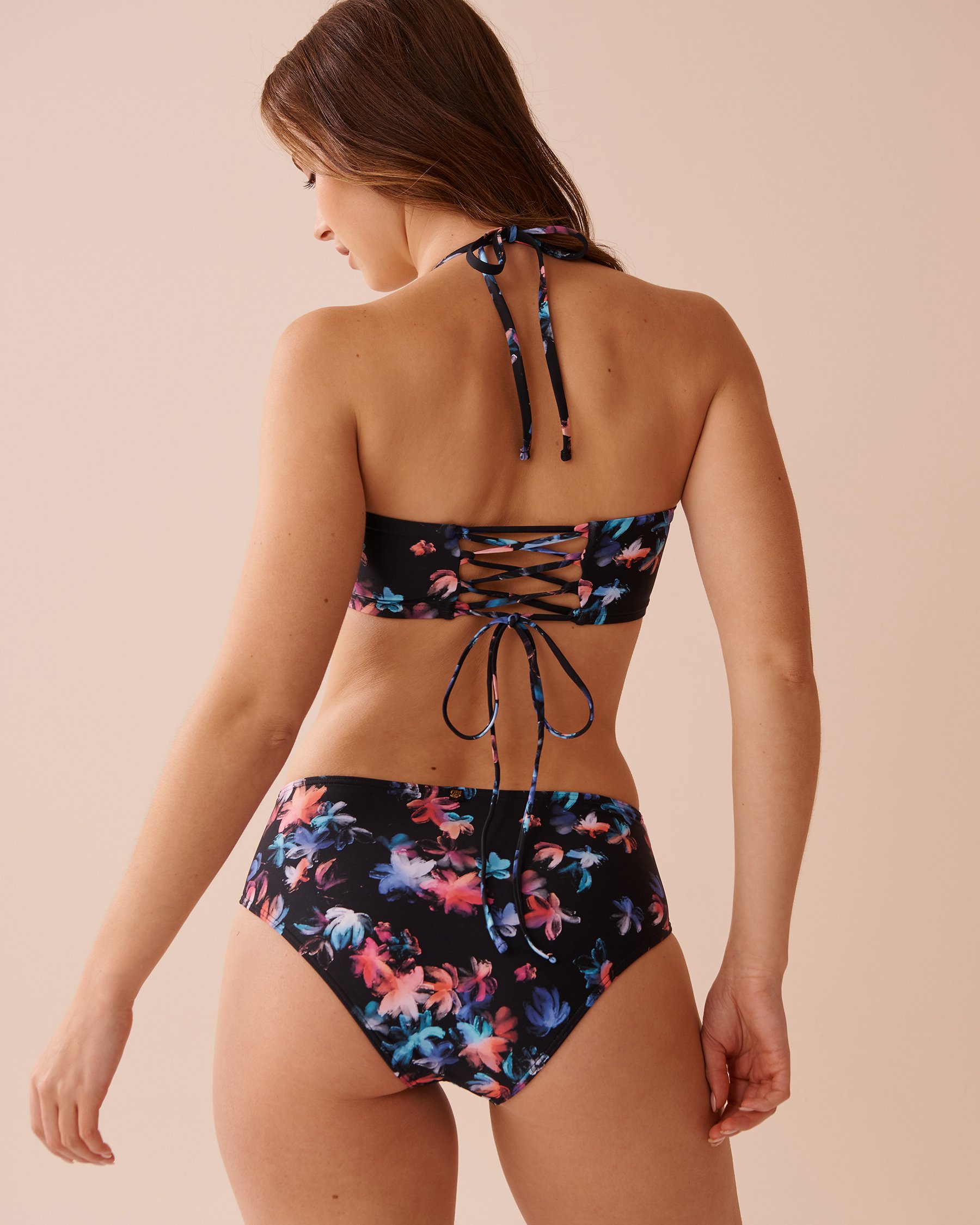 LA VIE EN ROSE AQUA Haut de bikini bandeau NEON PETALS Pétales néon 70100677 - View2