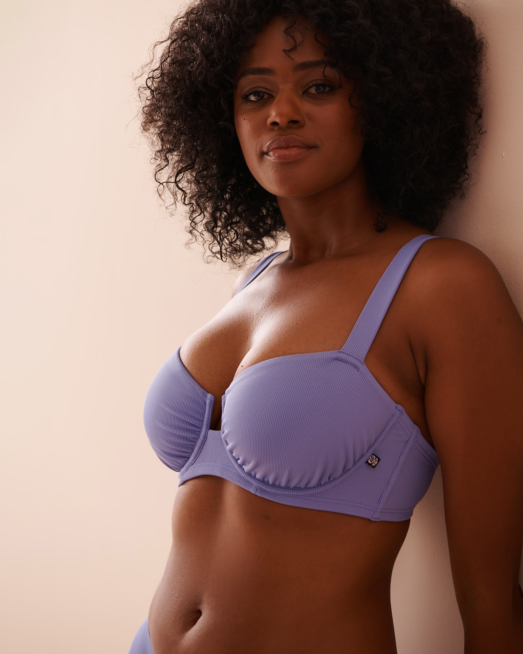 LA VIE EN ROSE AQUA Haut de bikini balconnet bonnet D en fibres recyclées PERIWINKLE Pervenche 70200153 - Voir3
