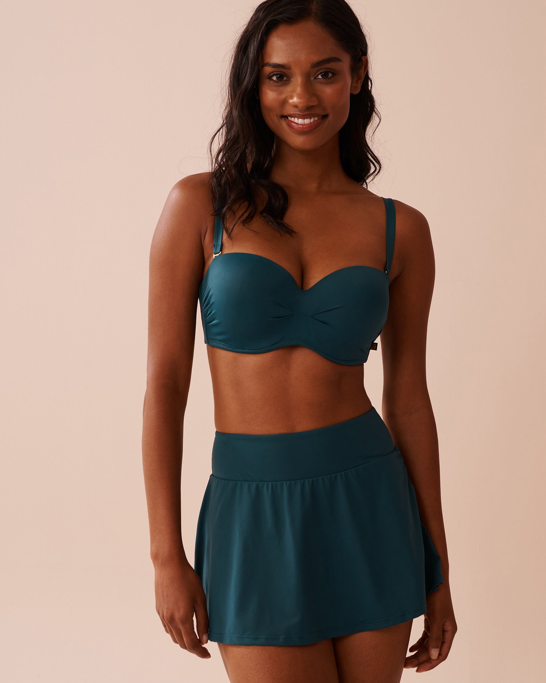 LA VIE EN ROSE AQUA Haut de bikini bandeau bonnet D DEEP TEAL Sarcelle 70200156 - Voir5