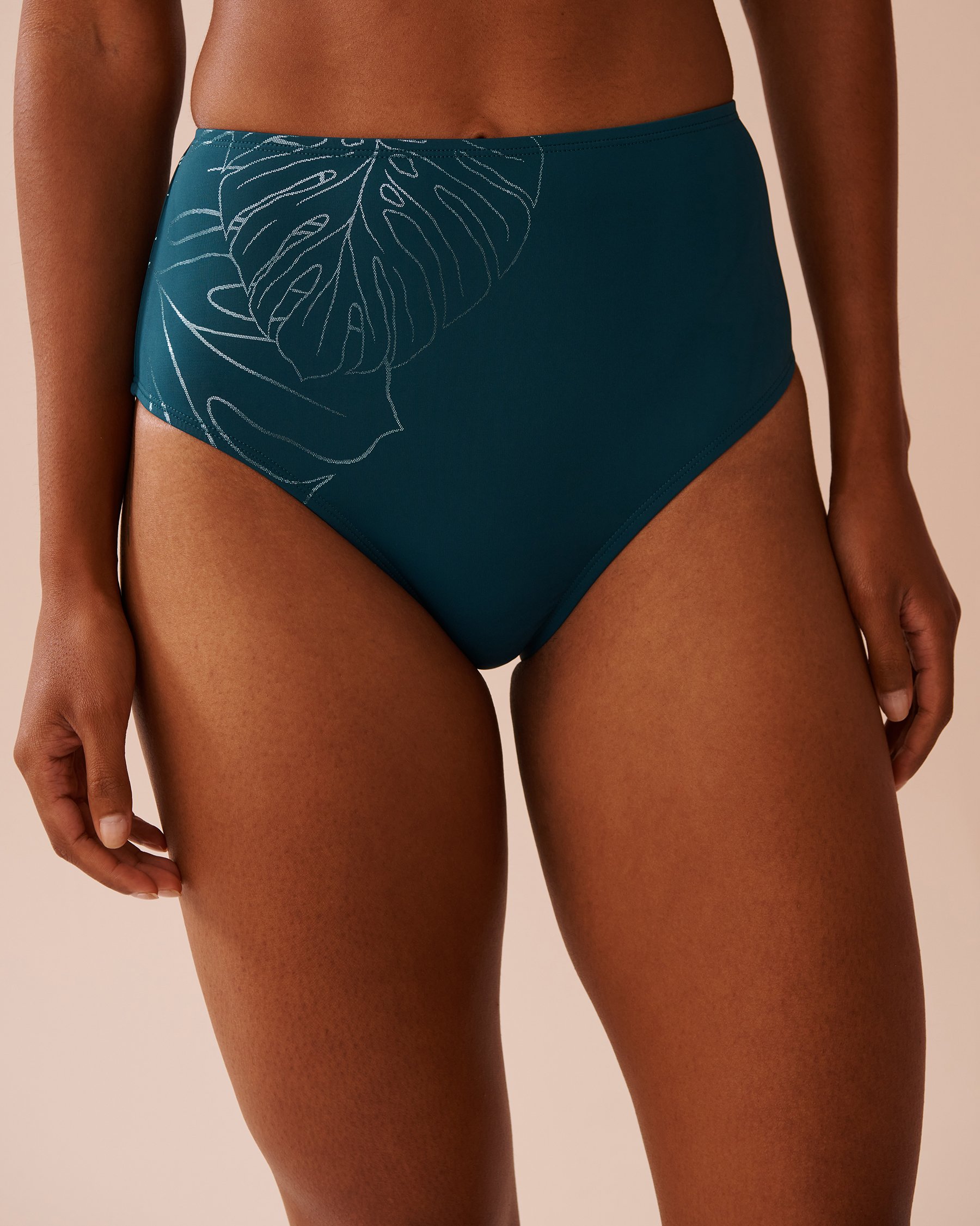 LA VIE EN ROSE AQUA Bas de bikini taille haute MONSTERA Monstera 70300646 - View1