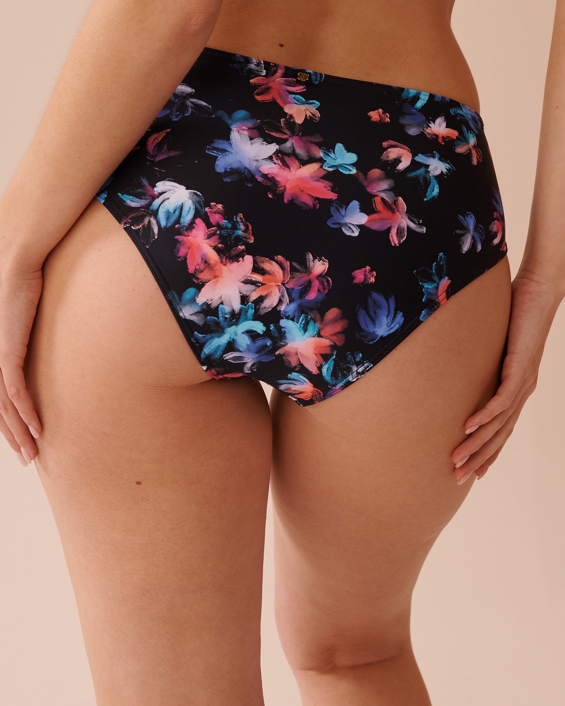 LA VIE EN ROSE AQUA Bas de bikini brésilien taille mi-haute NEON PETALS Pétales néon 70300628 - View2