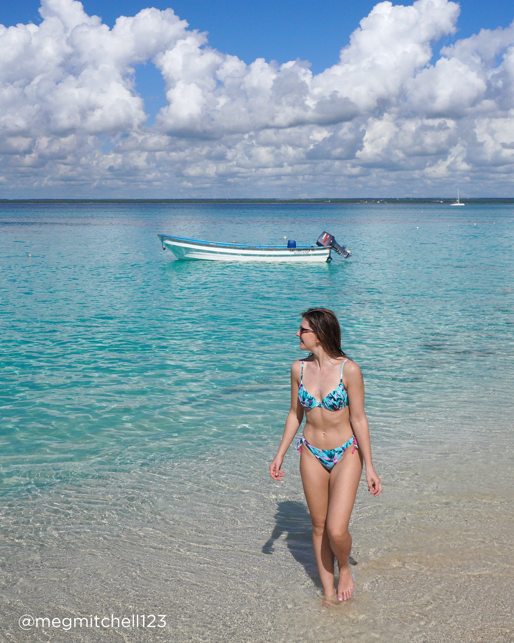 LA VIE EN ROSE AQUA BEACH BLOOMS Push-up Bikini Top Beach Blooms 70100709 - View6