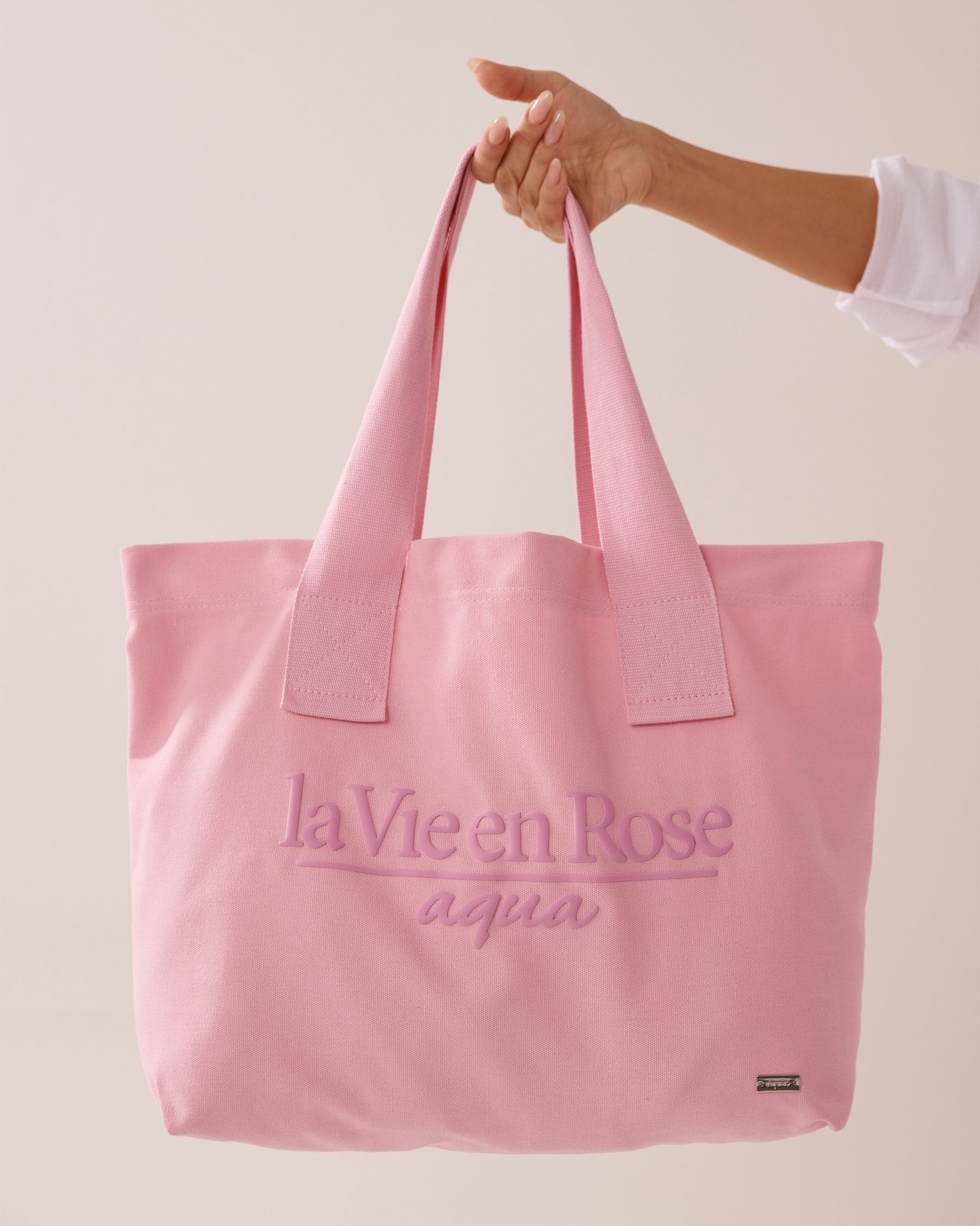 LA VIE EN ROSE AQUA La Vie en Rose Beach Bag Pink 80500112 - View3
