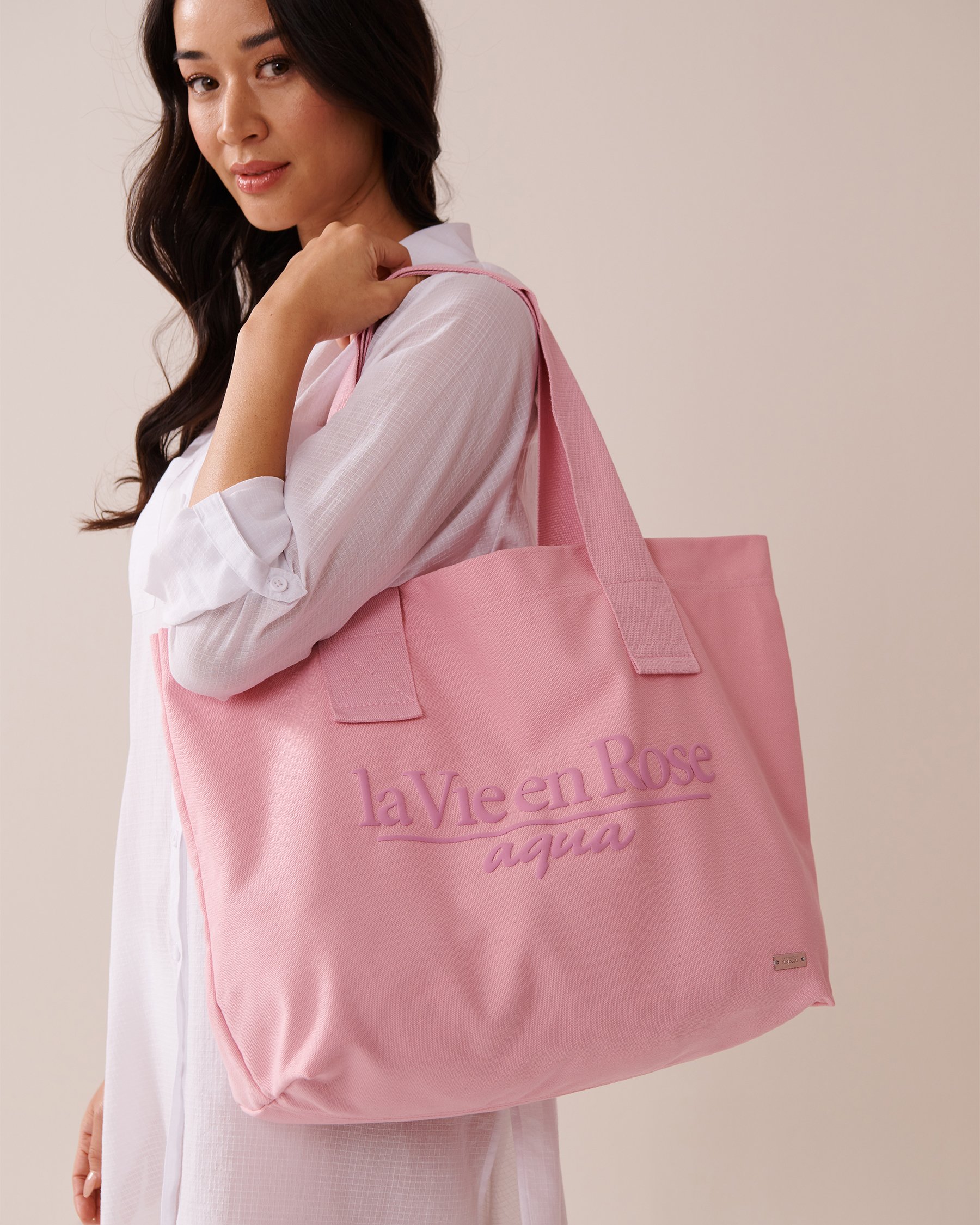 LA VIE EN ROSE AQUA La Vie en Rose Beach Bag Pink 80500112 - View4