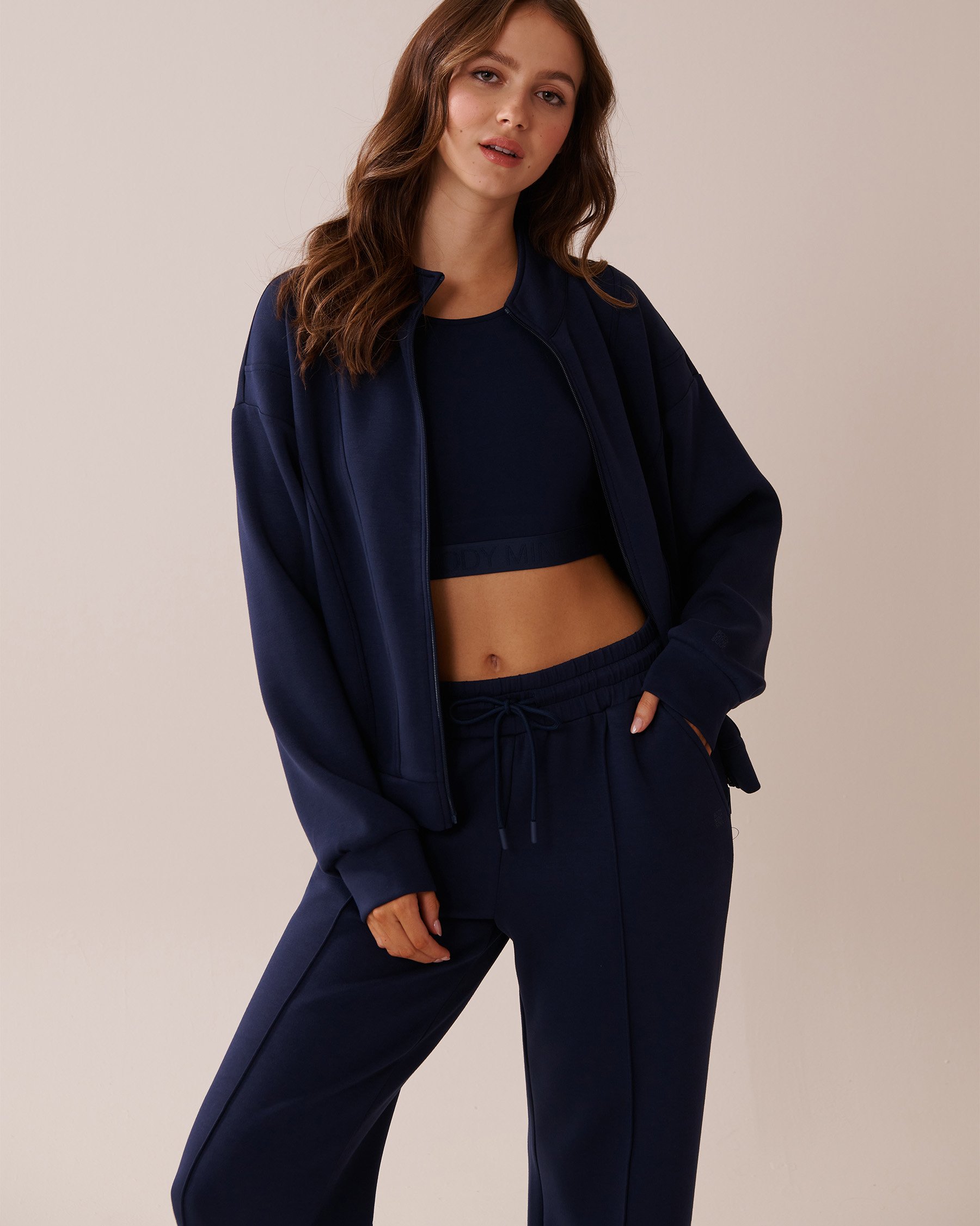 LA VIE EN ROSE Chandail à fermeture éclair Bleu marine 50100100 - View1