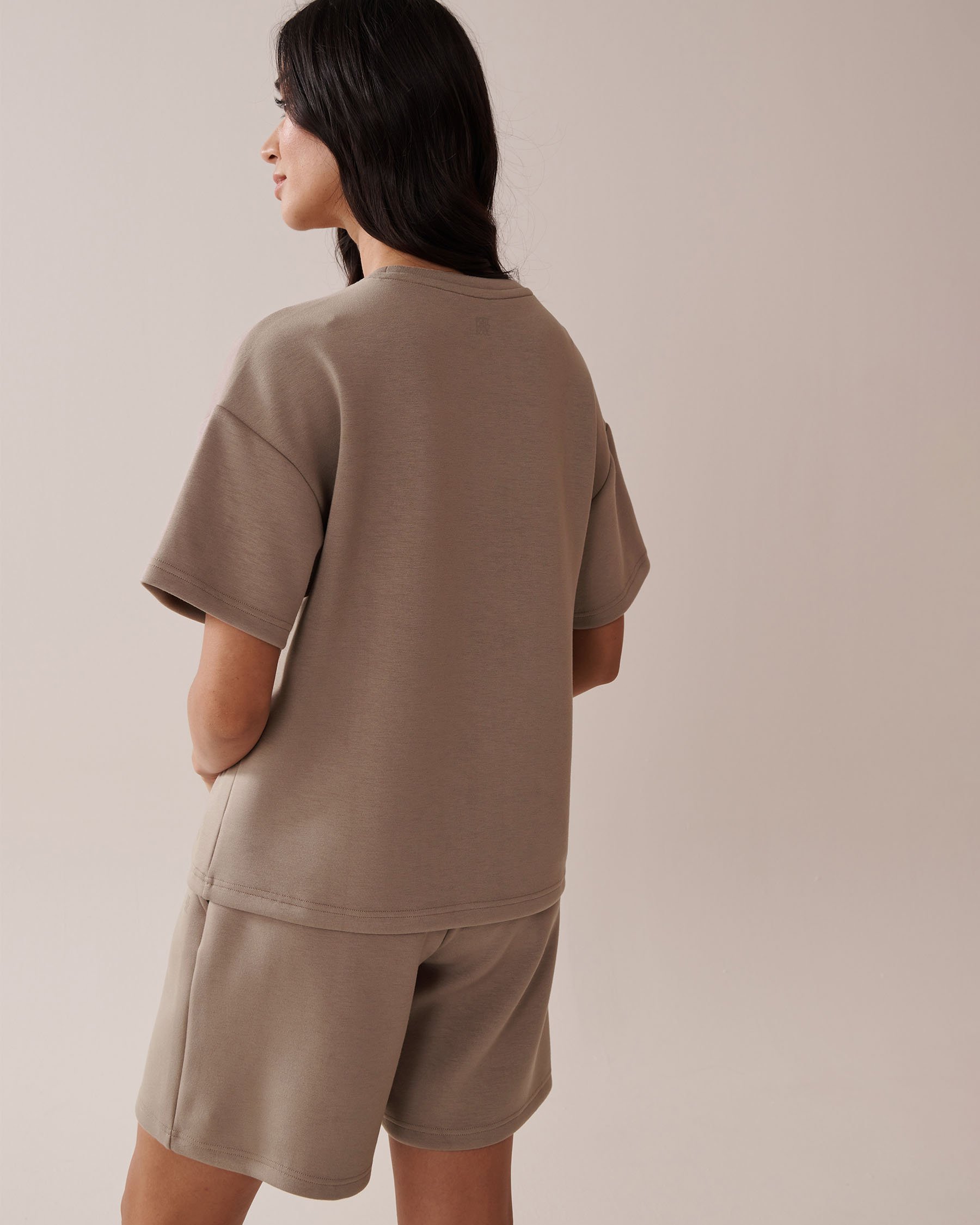 LA VIE EN ROSE T-shirt épais Brun 50100101 - View2