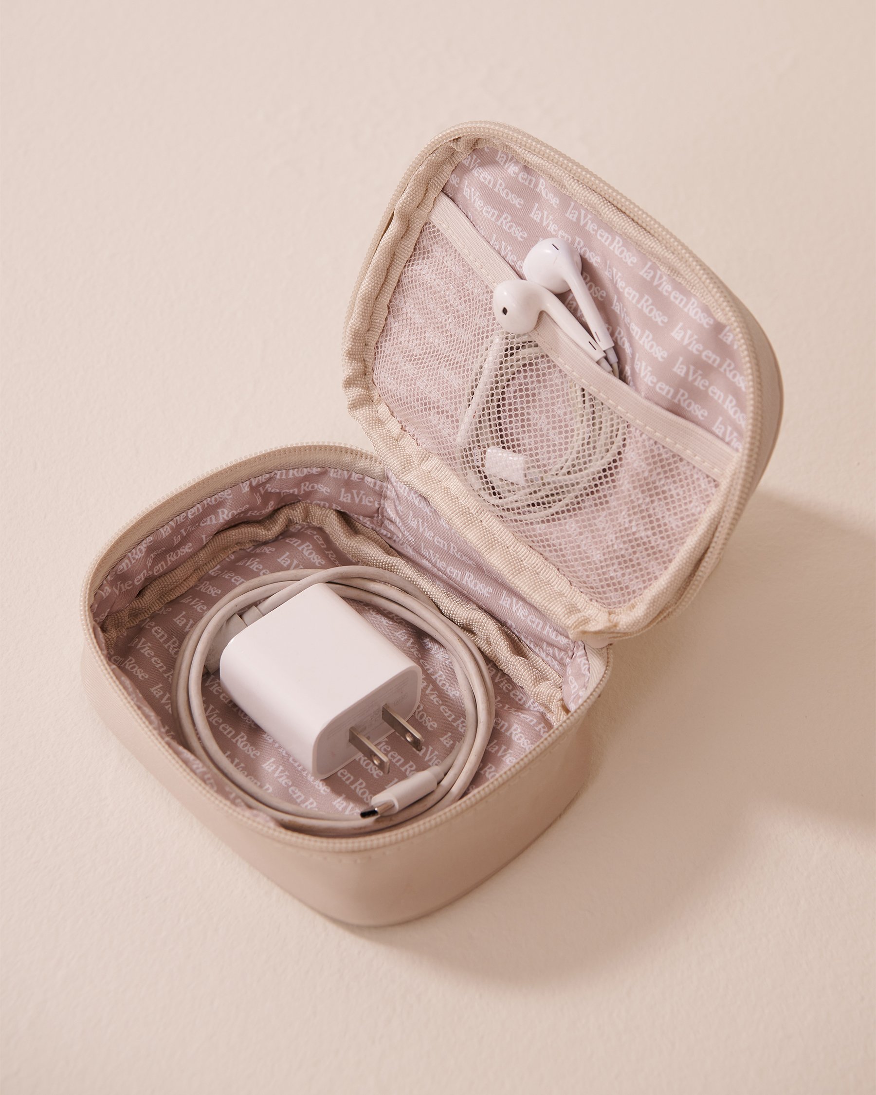 LA VIE EN ROSE Étui pour accessoires Beige clair 40700398 - Voir3